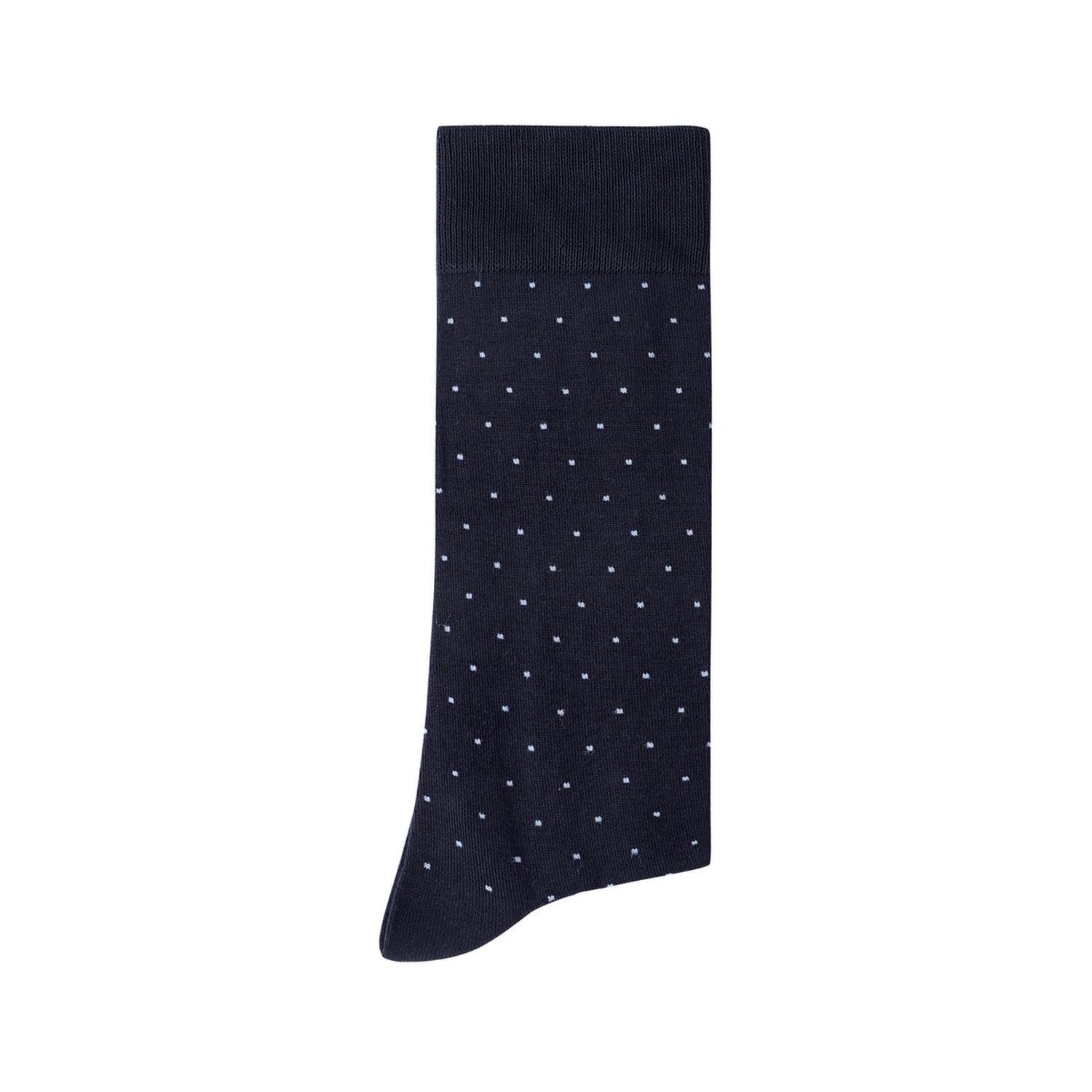 Calcetines Hombre Algodón Azul Con Puntitos Celeste (Talla 39-45) Calc-1U-Pt01-1