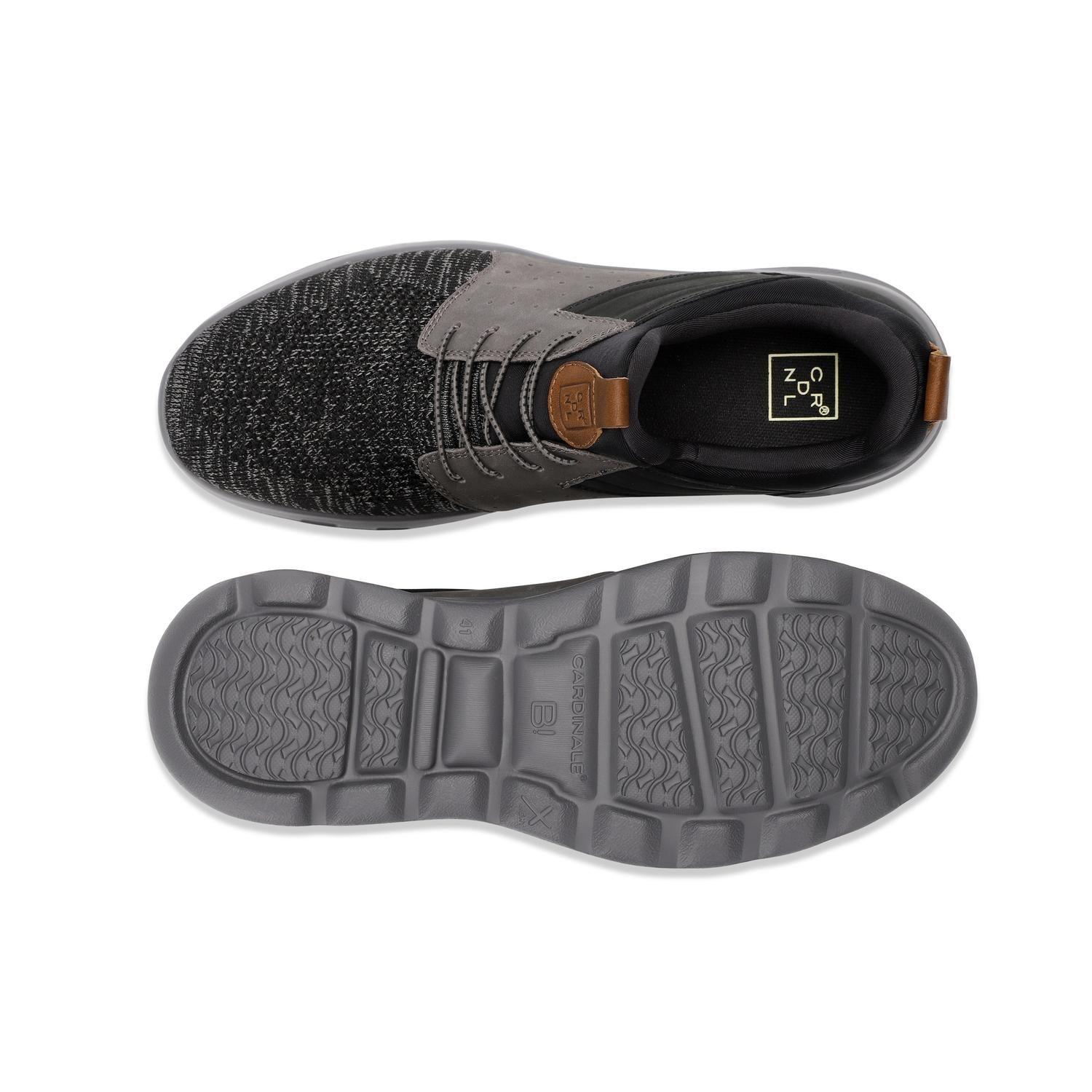 ZAPATILLAS HOMBRE CUERO Y TEXTIL WALKER-0-32 GRIS-2