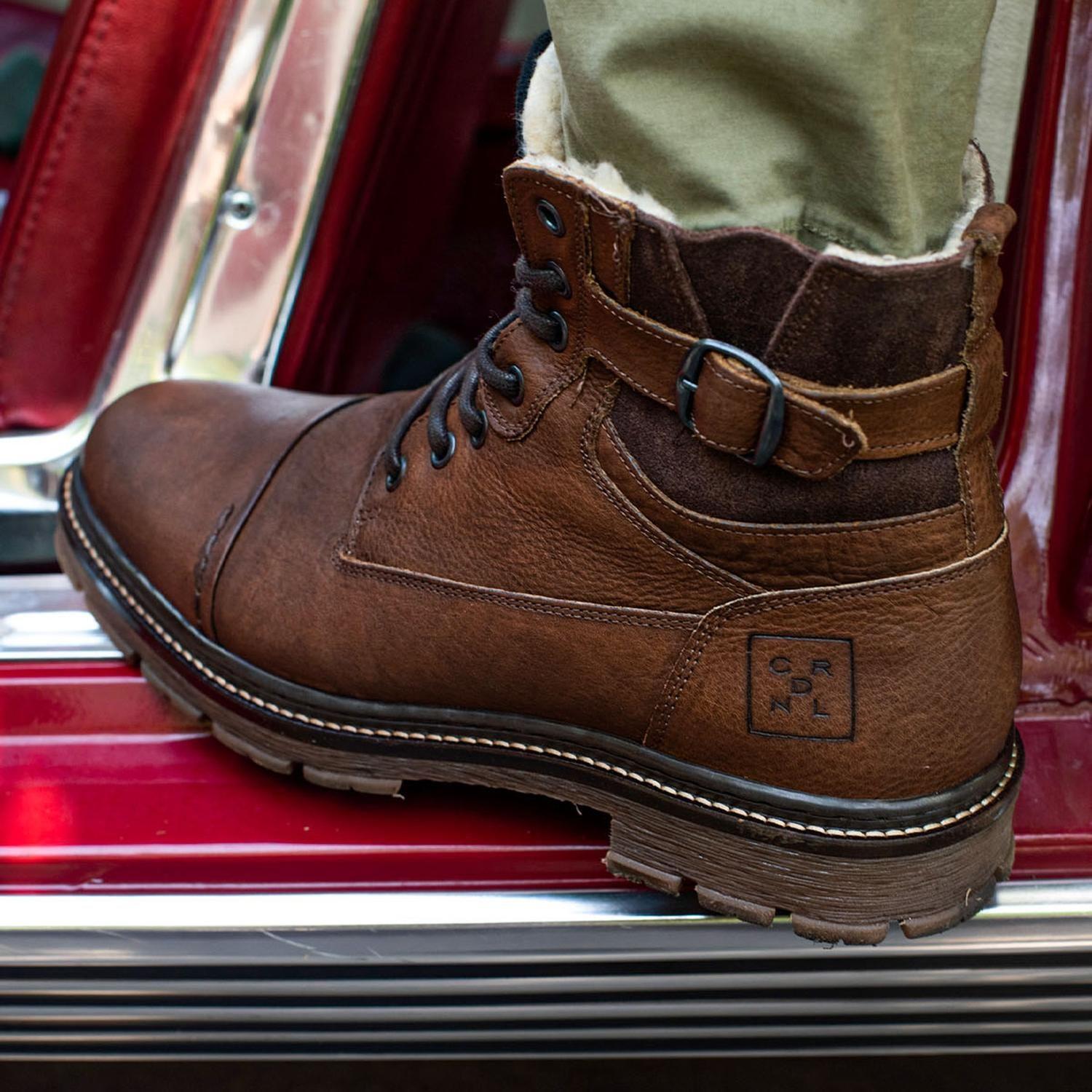 Botines Hombre Cuero Plassen-6-58 Brandy Cardinale Cardinale