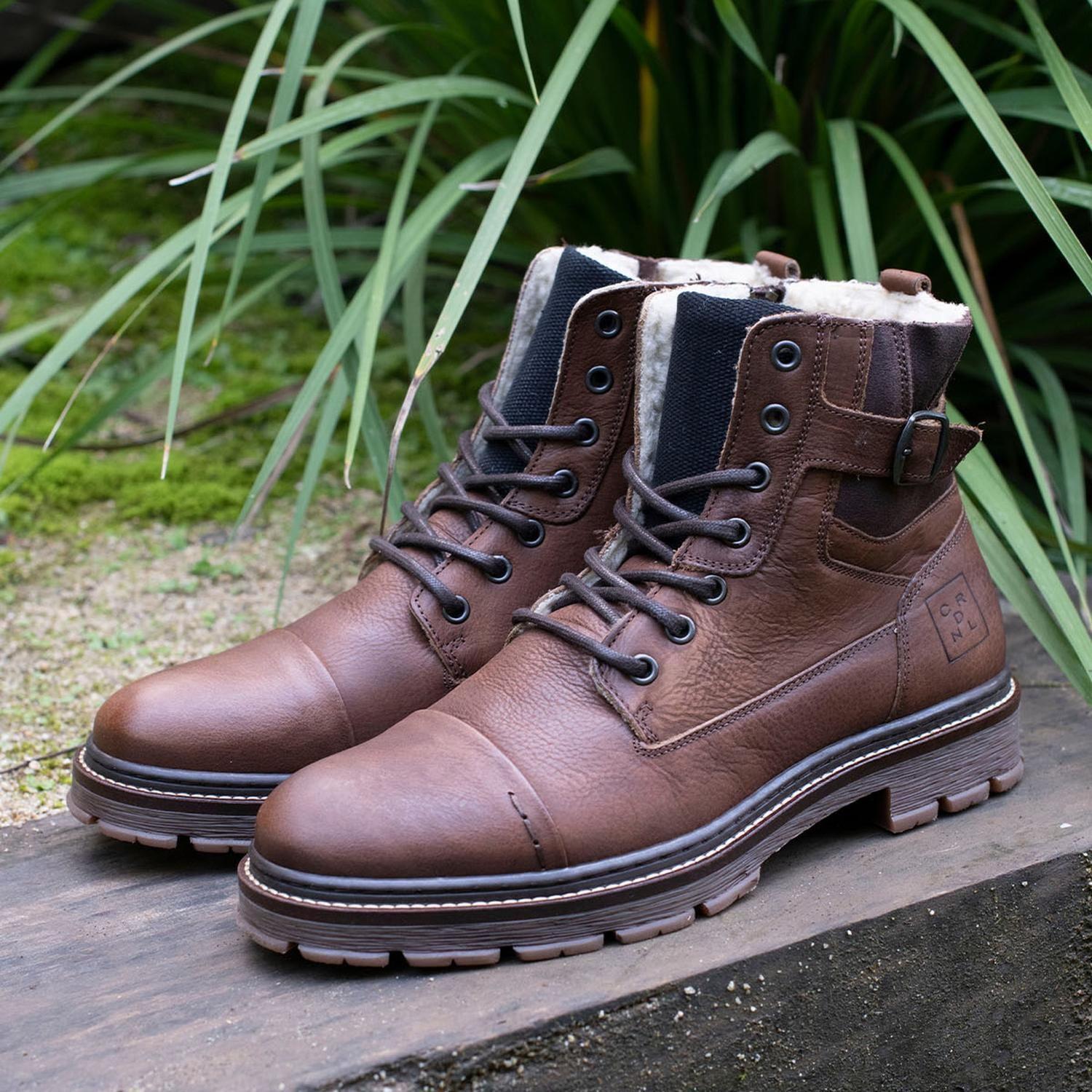 Botines Hombre Cuero Plassen-6-58 Brandy Cardinale Cardinale