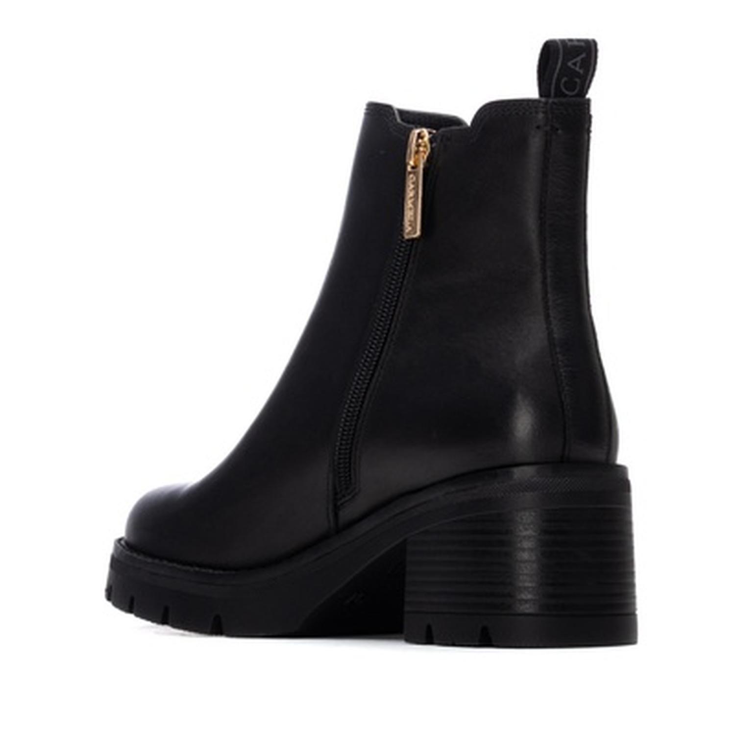 Botines Cuero Mujer Kena-6-73 Negro Carmela-3