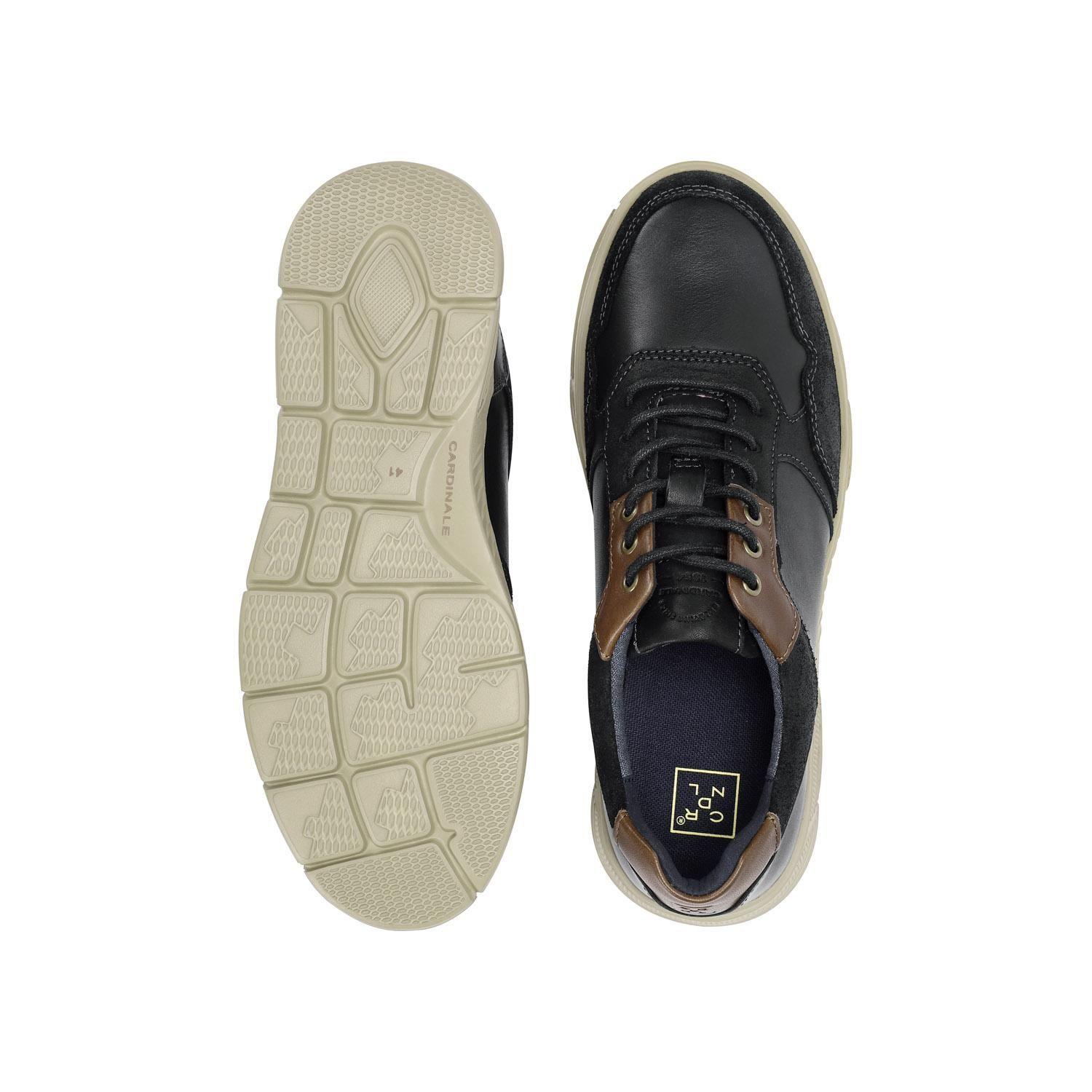 ZAPATILLAS HOMBRE CUERO DOSSCOURT-0-02 NEGRO-2