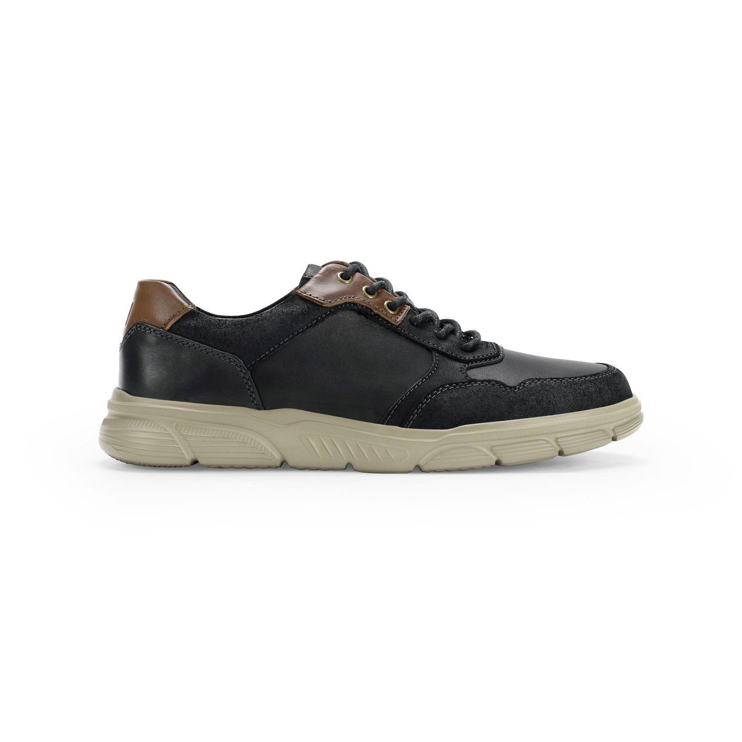 ZAPATILLAS HOMBRE CUERO DOSSCOURT-0-02 NEGRO-3