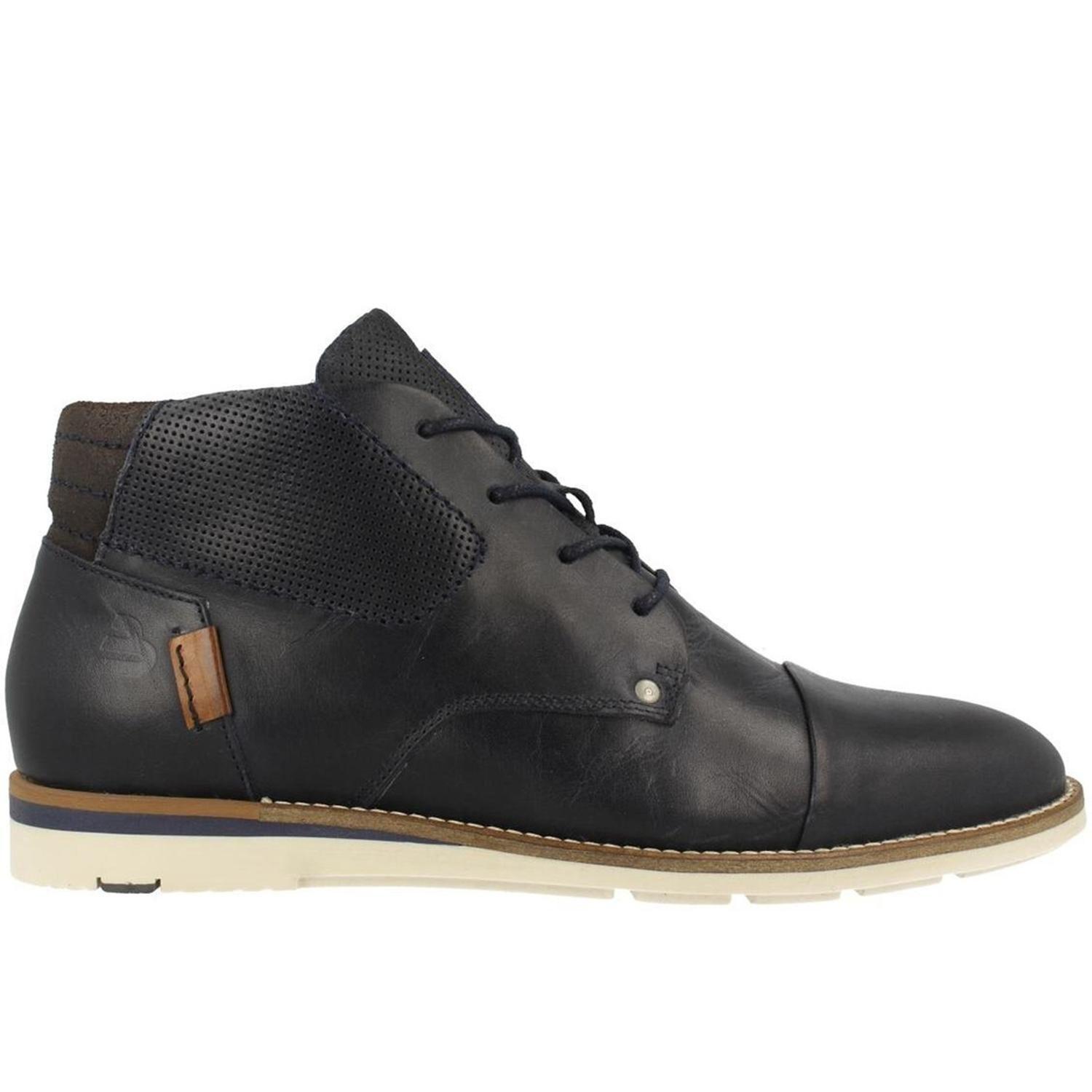 BULLBOXER BOTINES HOMBRE CUERO LIDDON-6-07 AZUL-1