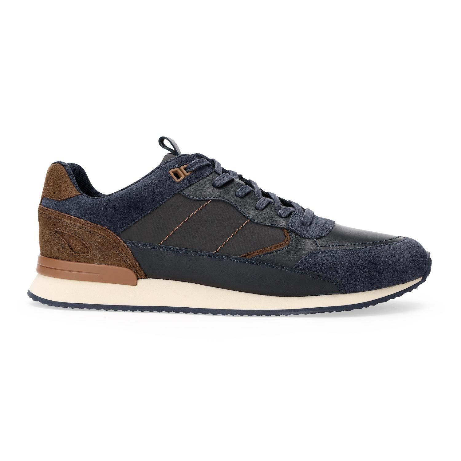 Zapatillas Urbanas Hombre Cuero Harford-0-03 Azul Cardinale-1