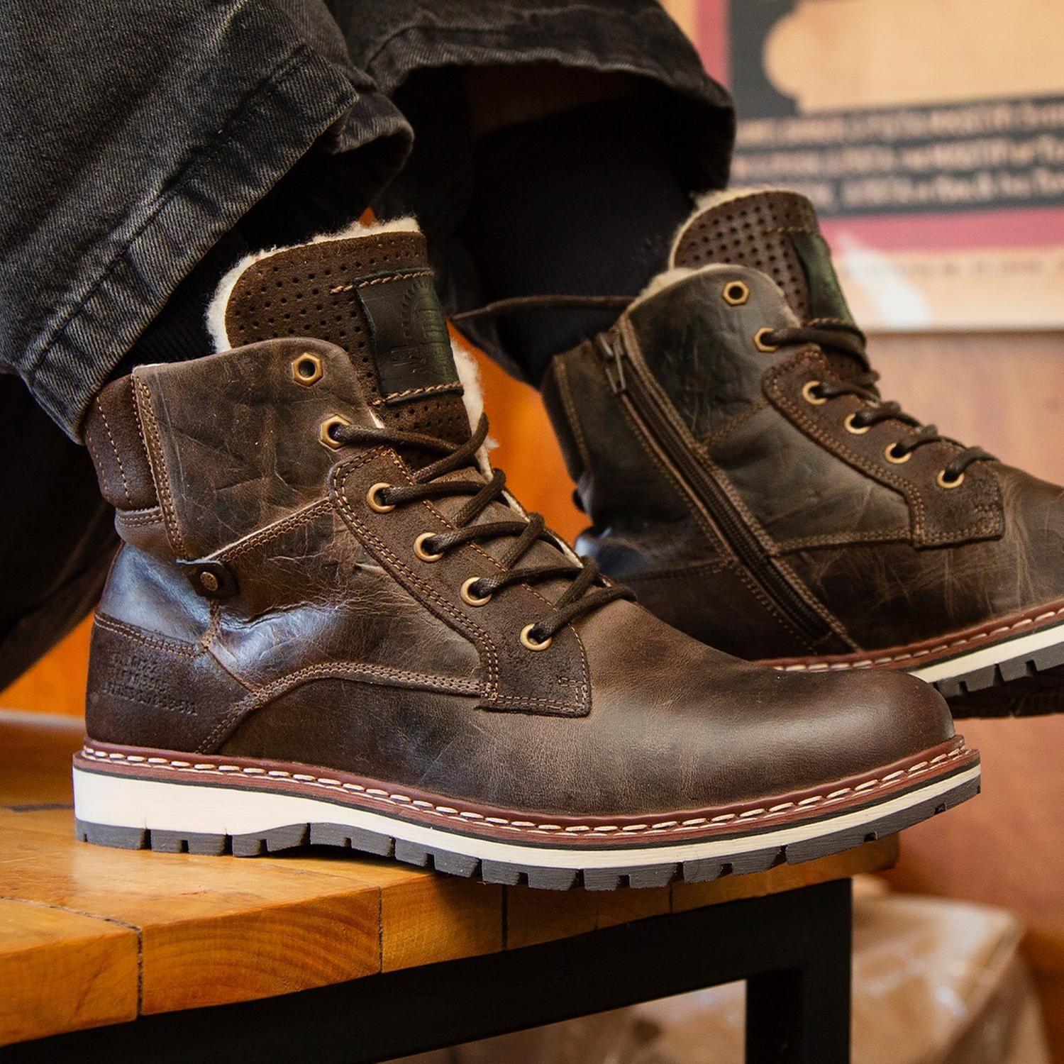 BULLBOXER BOTINES HOMBRE CUERO SPIEZ-6-58 CAFÉ-3