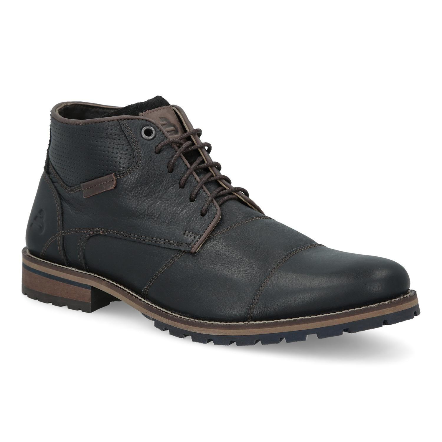 Botines Hombre Cuero Clapton-6-84 Negro Bullboxer-0