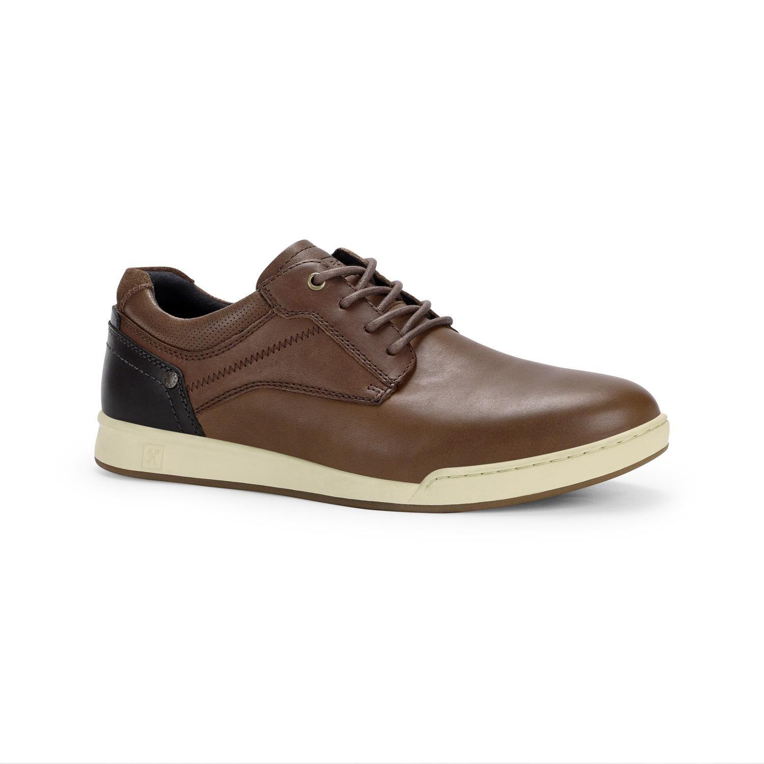 ZAPATILLAS HOMBRE CUERO CRAM-0-21 CAFÉ-0