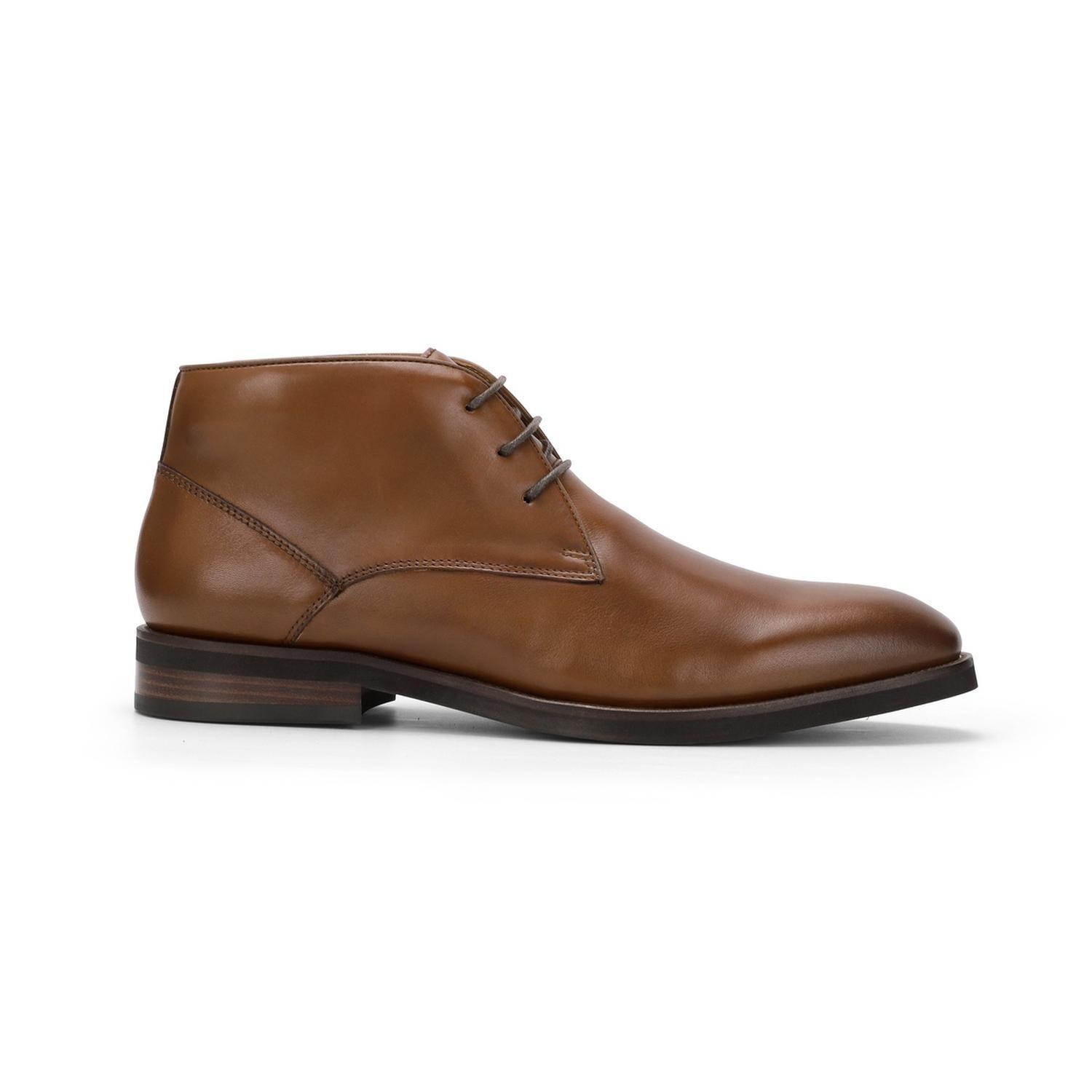Botín Formal Hombre Cuero Chukka Enfield Brandy-1