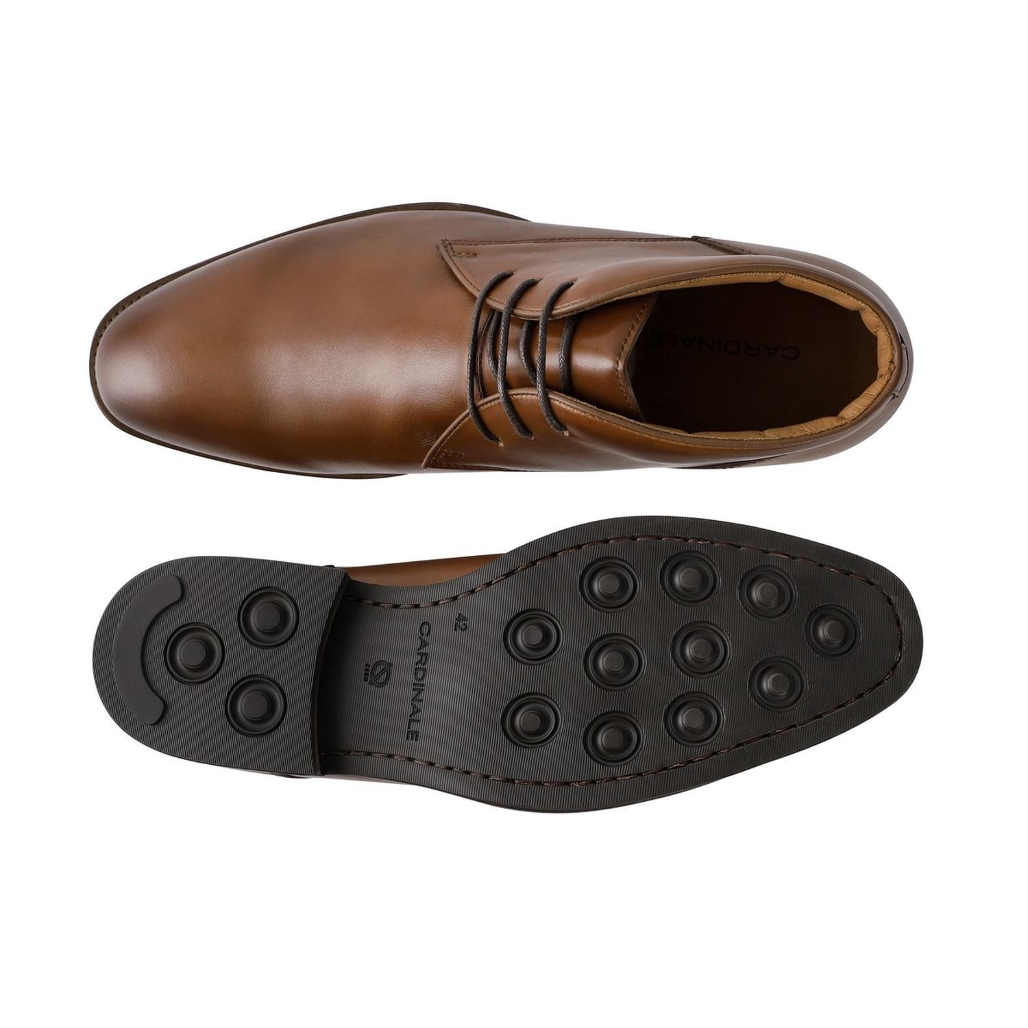 Botín Formal Hombre Cuero Chukka Enfield Brandy-2