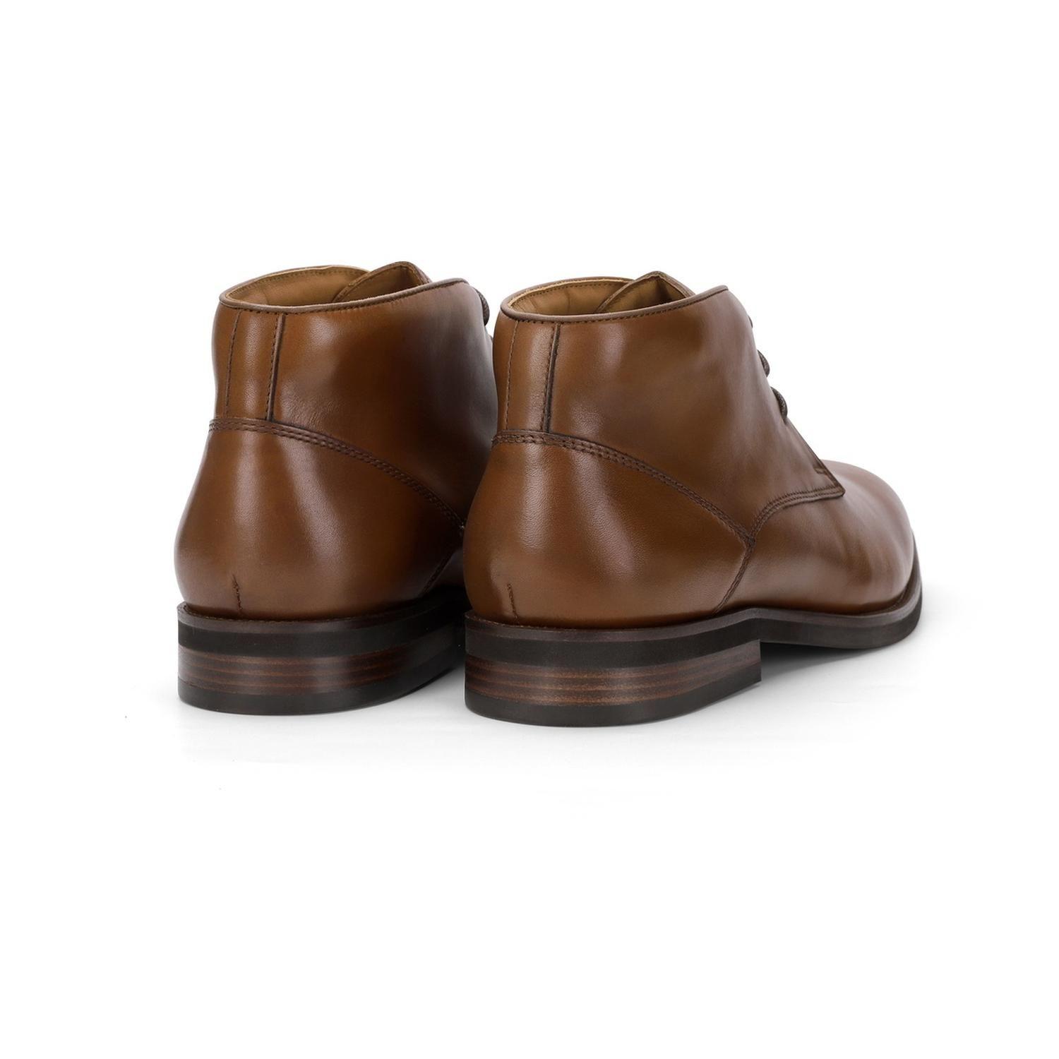 Botín Formal Hombre Cuero Chukka Enfield Brandy-3