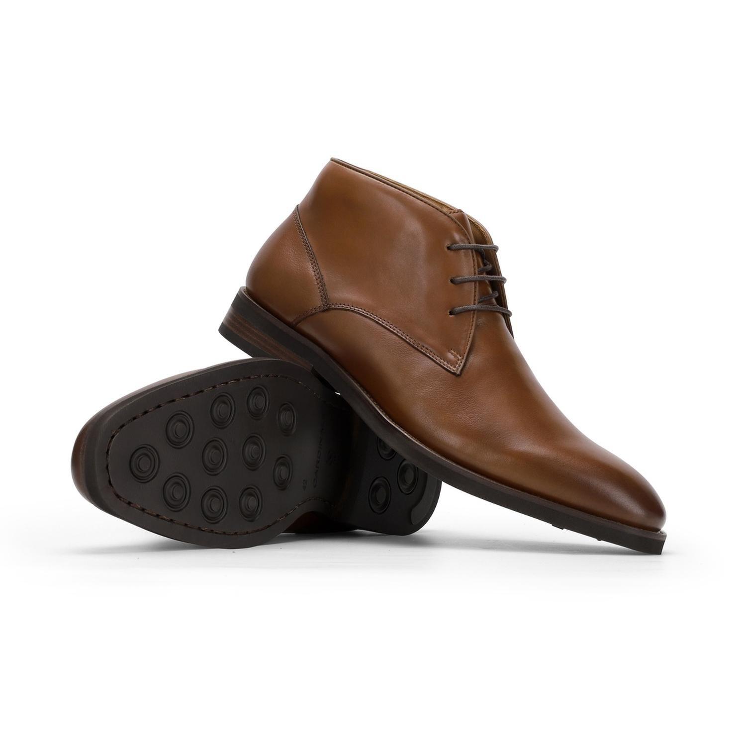 Botín Formal Hombre Cuero Chukka Enfield Brandy-5