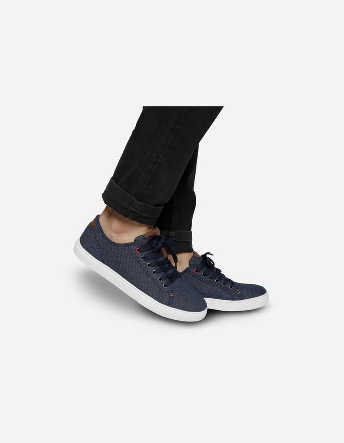 Zapatillas Urbanas Hombre Textil Panama Azul Cardinale-3