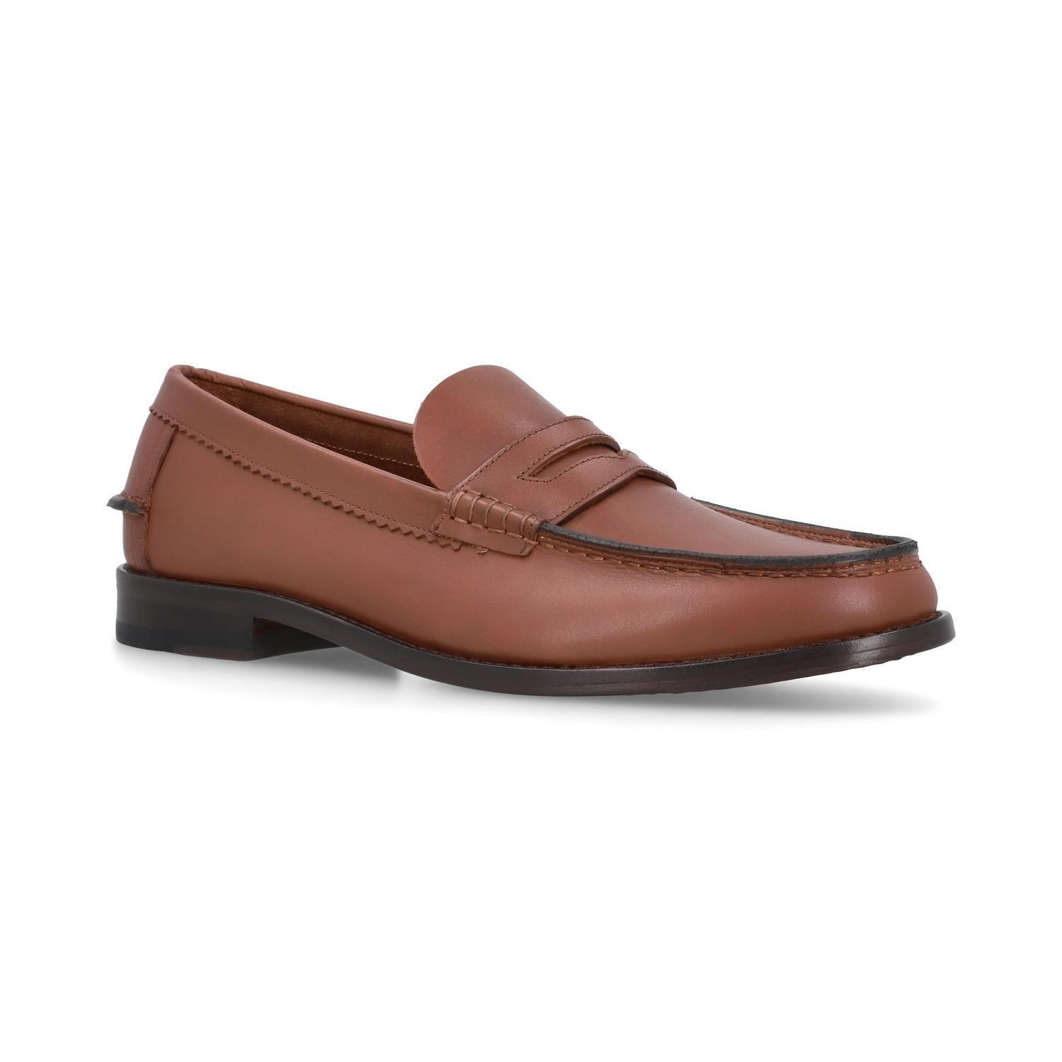 Mocasines Hombre Suela Cuero Moc Arg-5-77 Brandy-0