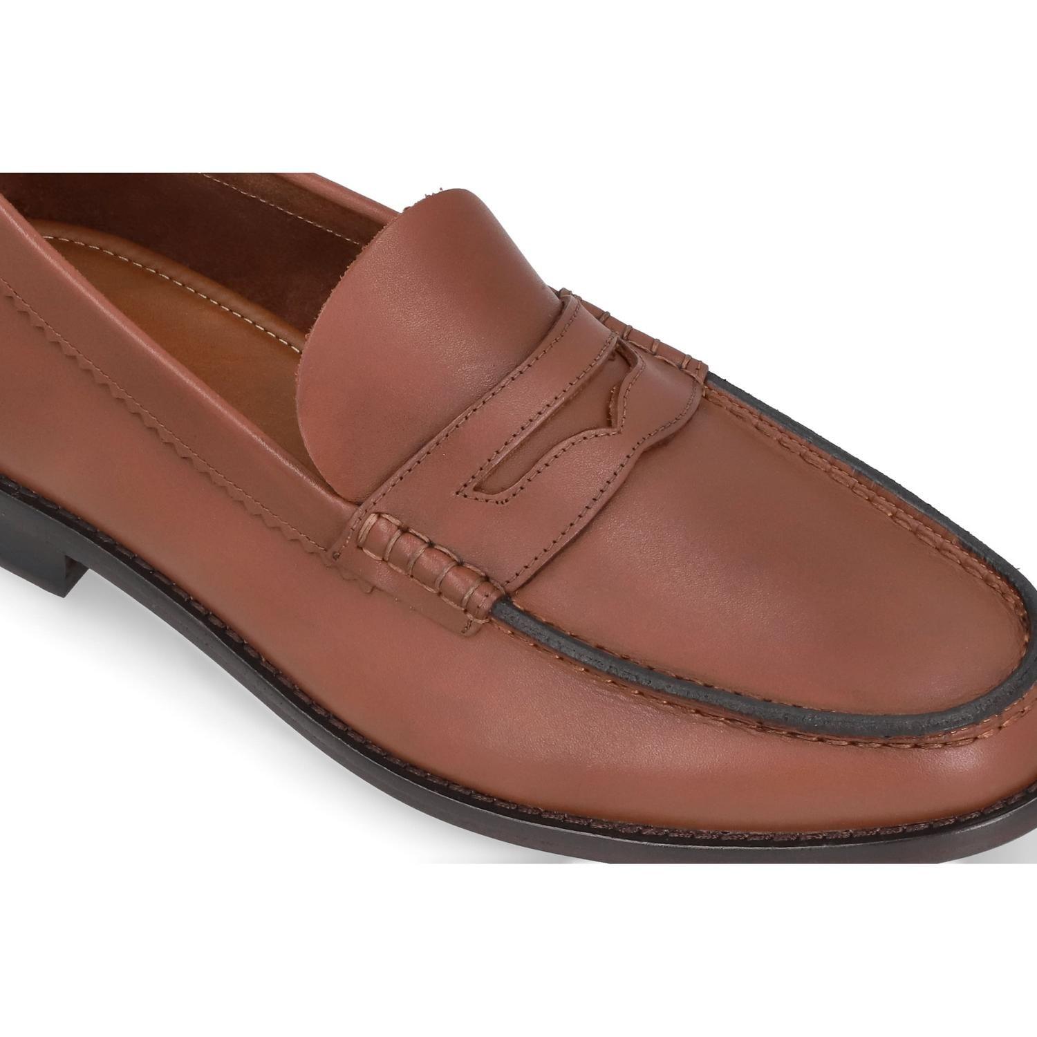 Mocasines Hombre Suela Cuero Moc Arg-5-77 Brandy-4