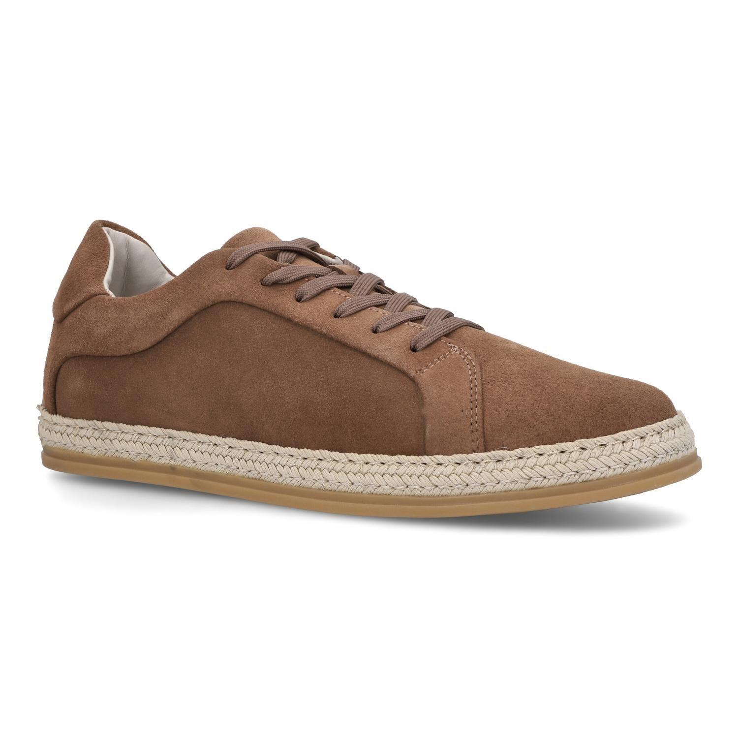 ZAPATILLAS HOMBRE CUERO TRENC-0-01 CAFÉ 2-0
