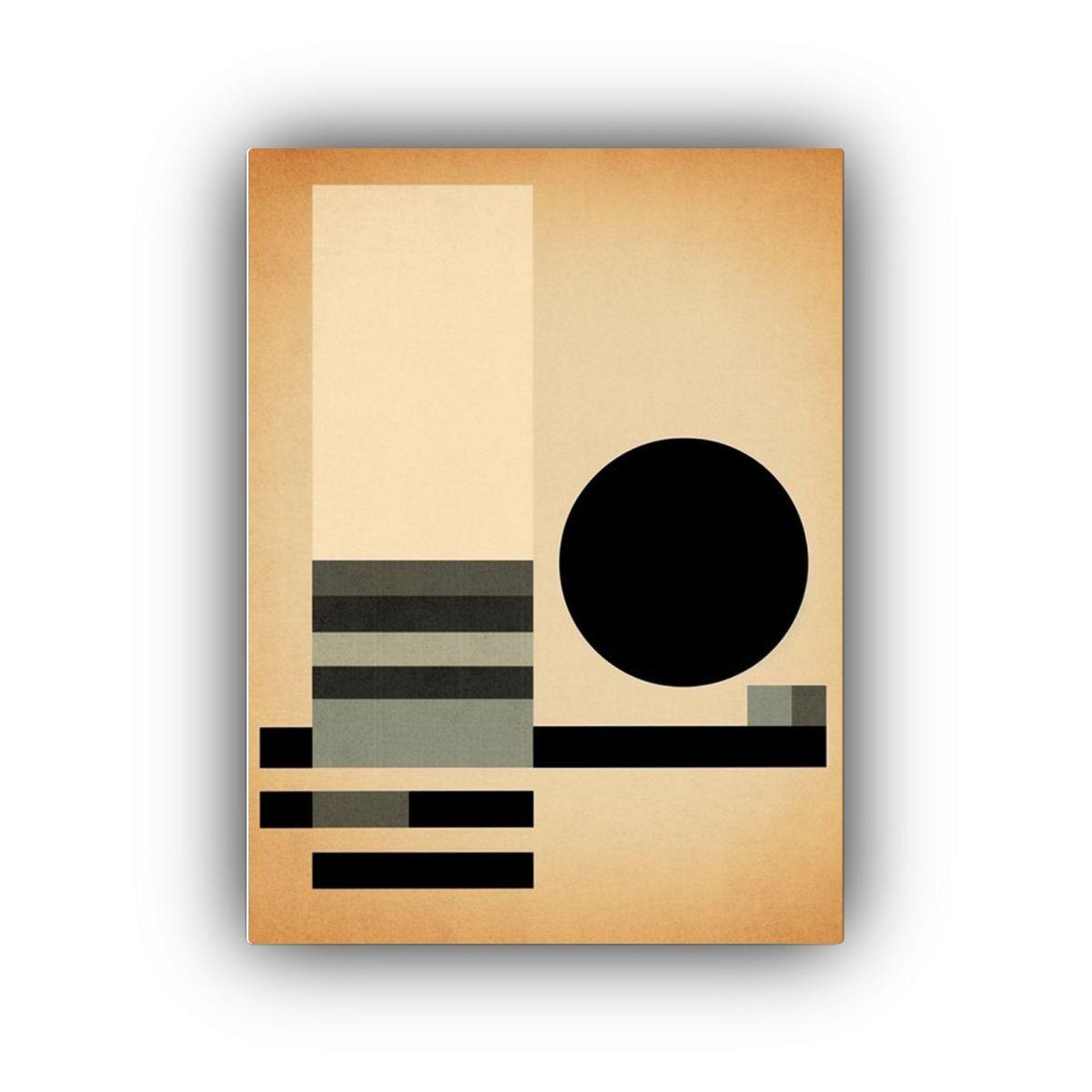 Cuadro Acuarela Minimalista Con Geometría 20x30cm-0