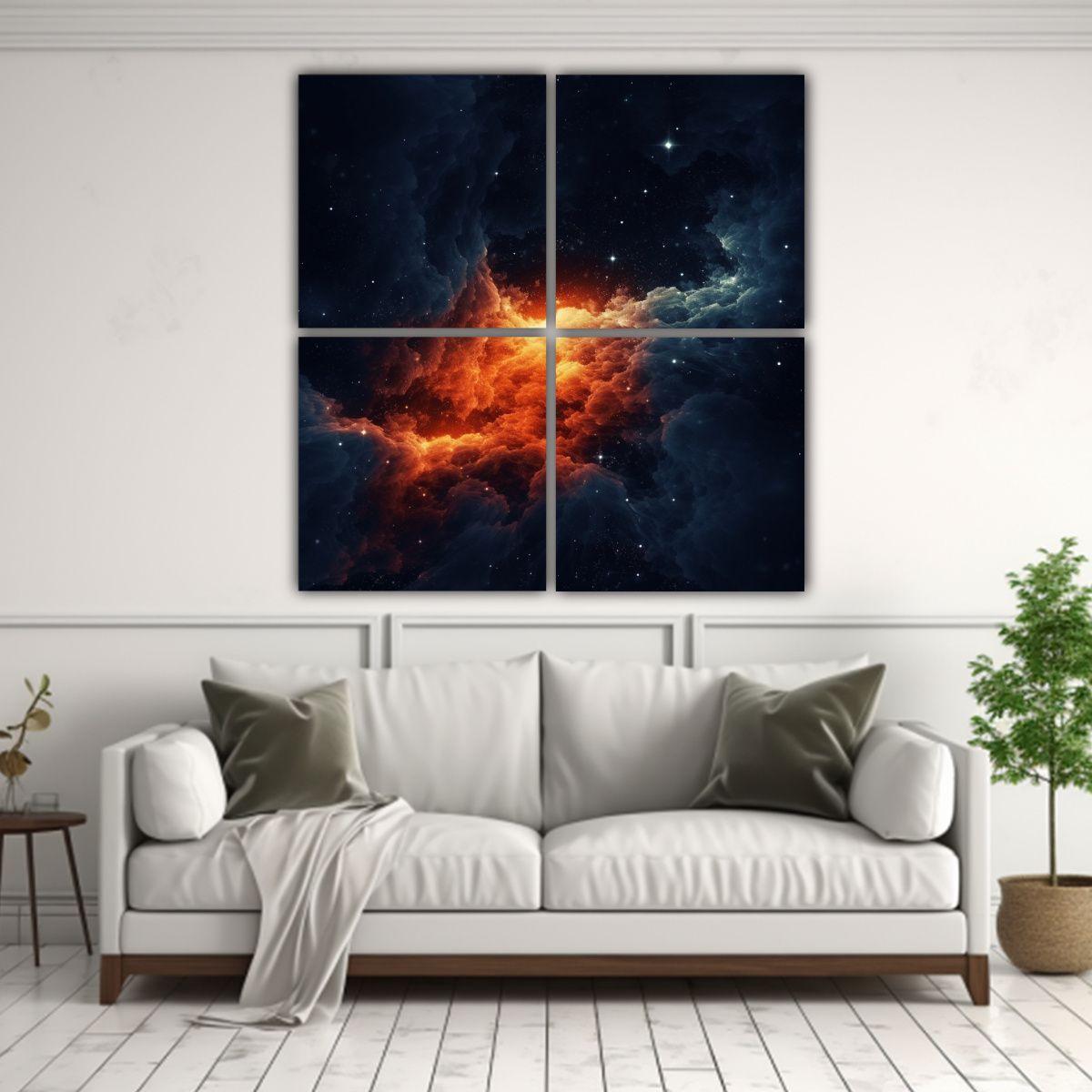Cuatro Pinturas Decorativas De Alta Calidad 180x180 Cm-2