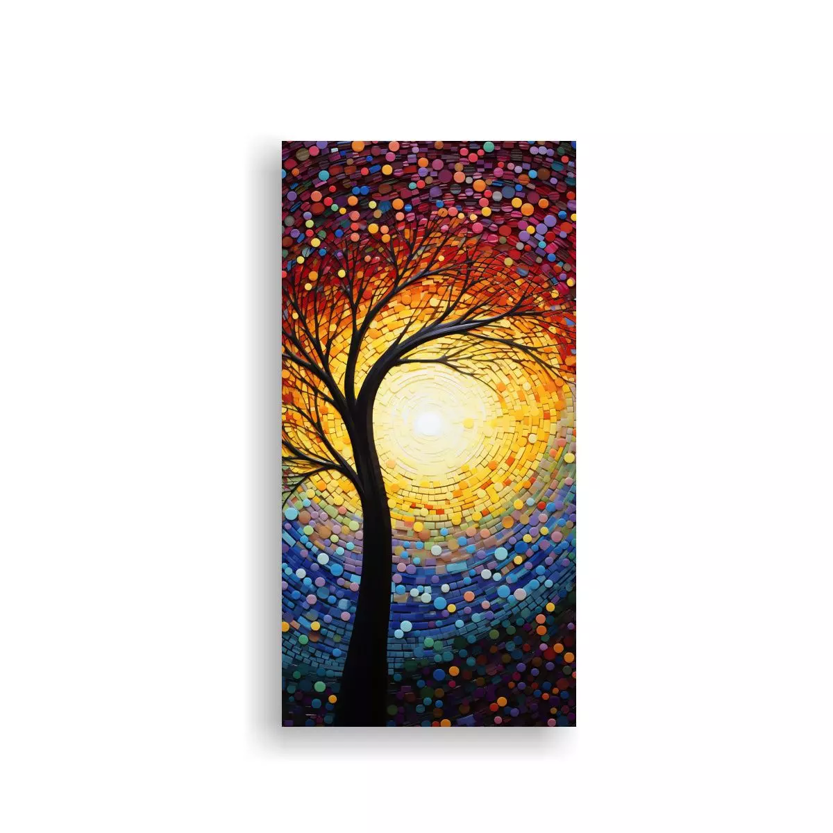Pintura Decorativa De Lienzo Con Fusión 40x80cm-0