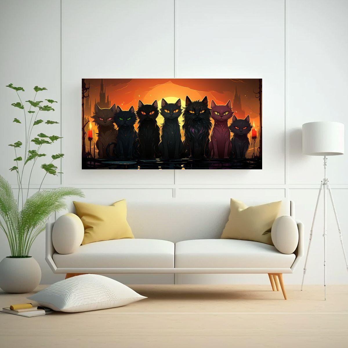 Cuadros En Bastidor Acuarela Sala: Decoración 120x60cm-2