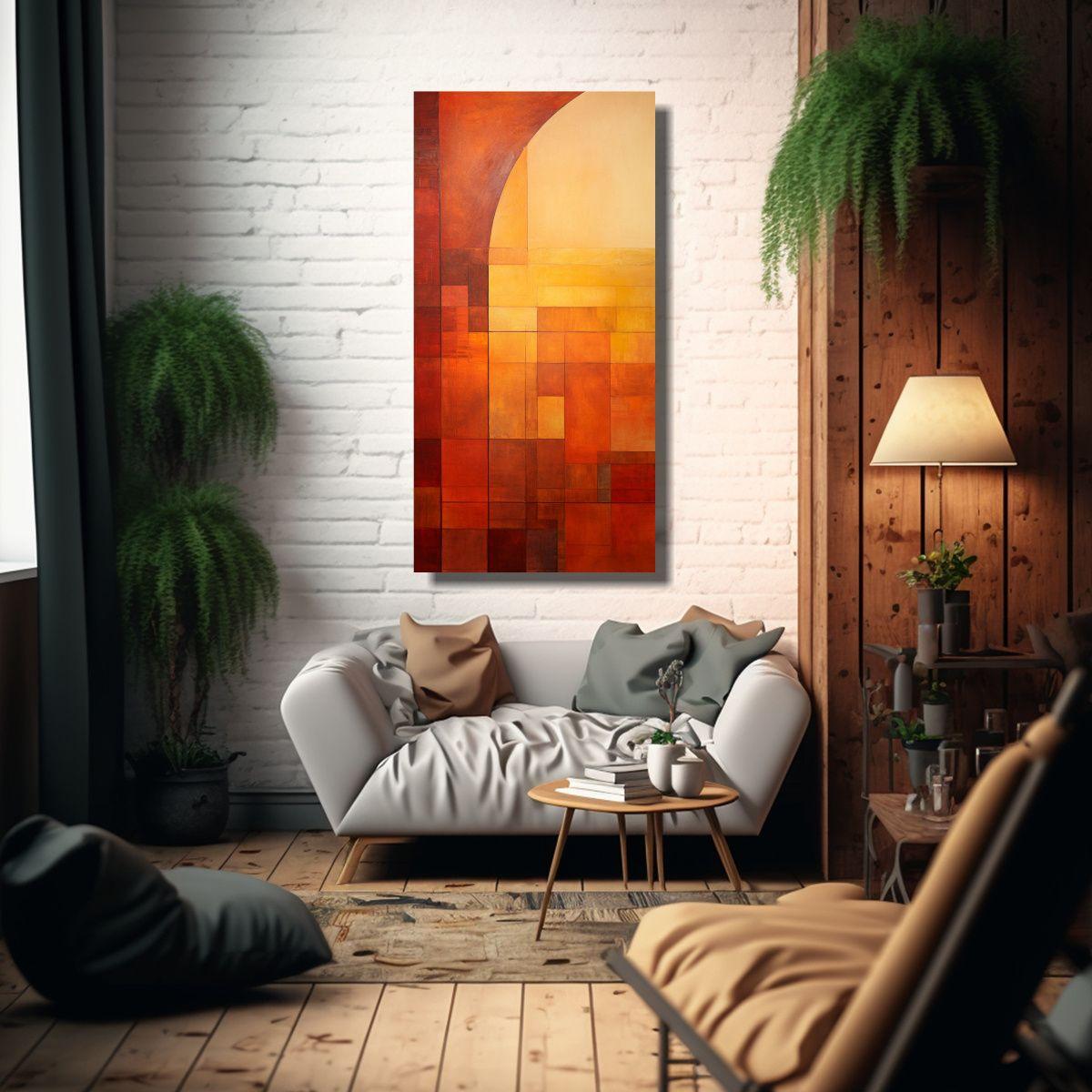 Pinturas Decorativas De Composición Vanguardia 70x140cm-2
