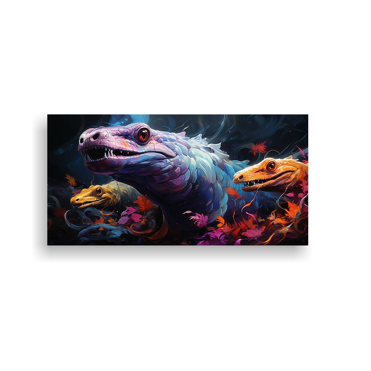 Pintura Impactante Estilo Estilo óleo De Anguilas 80x40cm-0