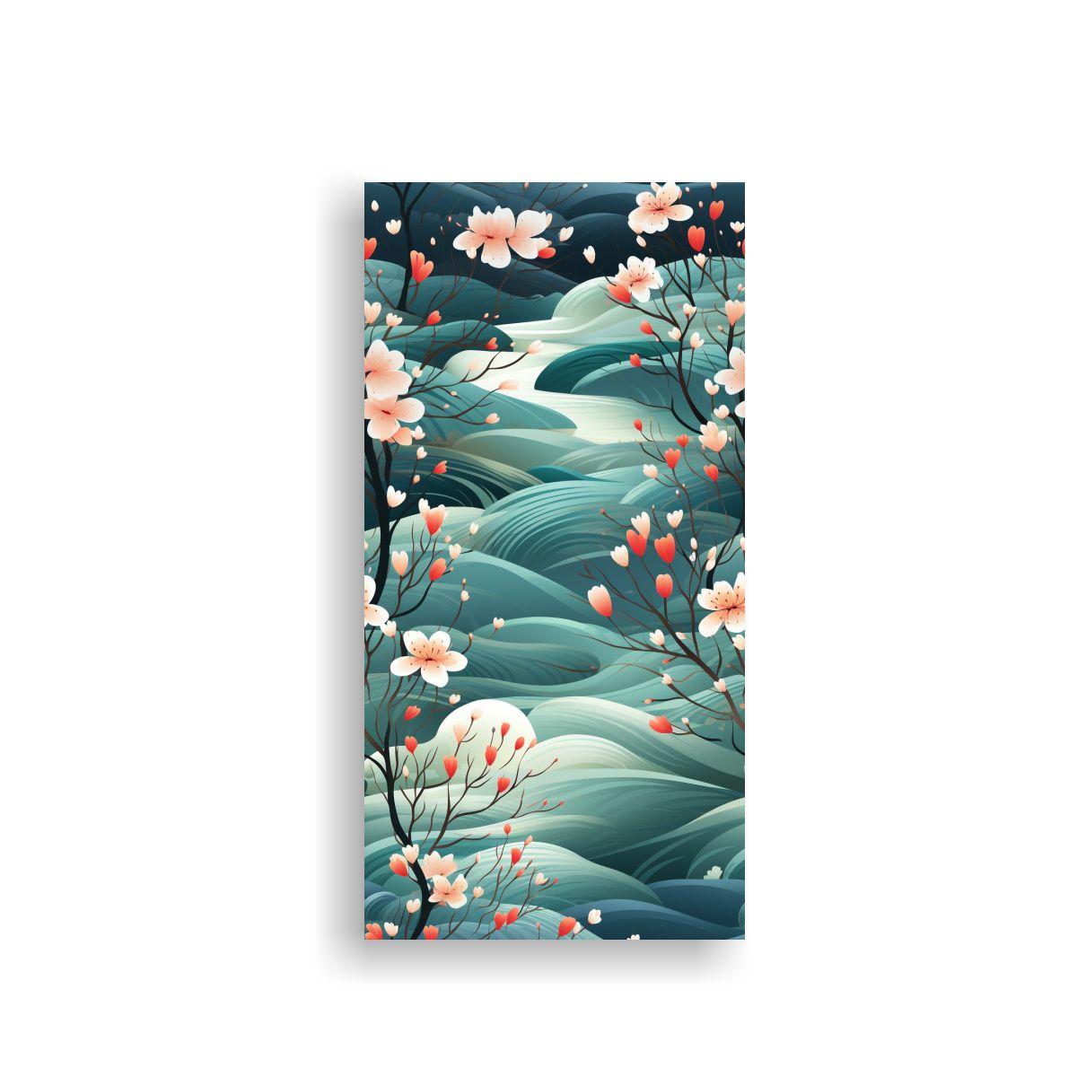 Pintura Decorativa Con Motivo De Cascada 50x100 Cm-0