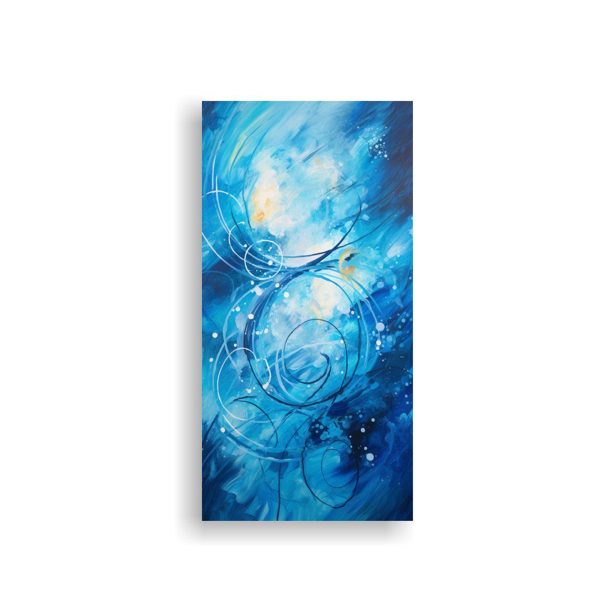 Cuadro Abstracto Impresionante De Líneas Finas 40x80cm-0