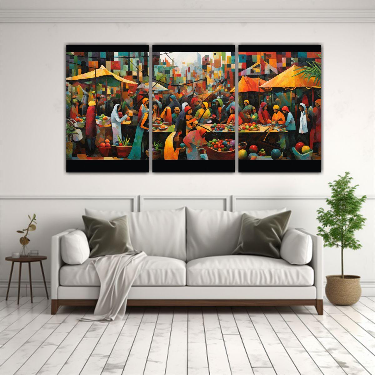 Cuadros De Inspiración Estética De Una Escena 150x75 Cm-2