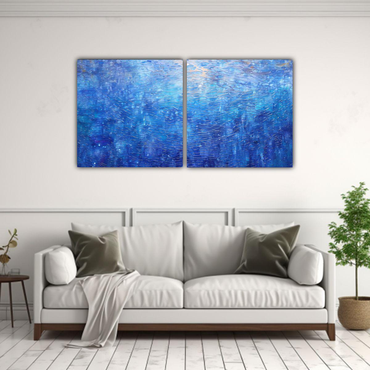 Pinturas Decorativas De Dos Artes De Pared 120x60 Cm-2