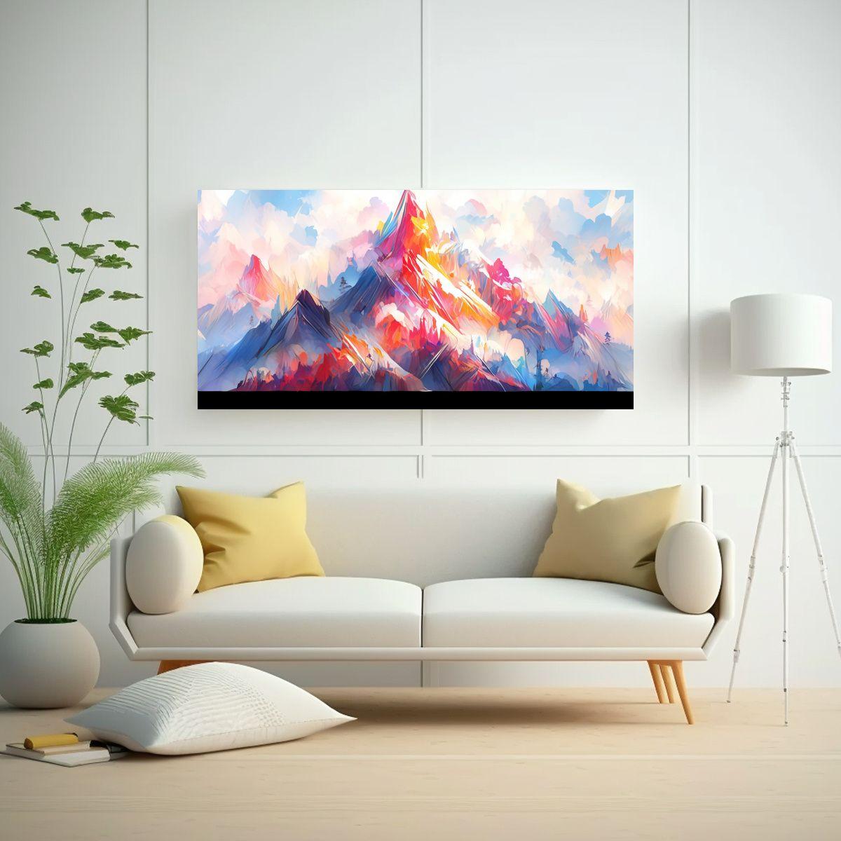 Pinturas Espectaculares De Montañas Famosas Con A 80x40cm-2