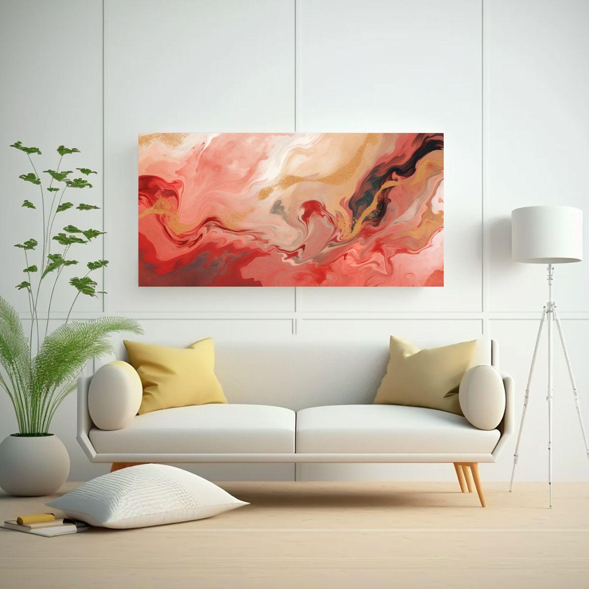 Pinturas De Decoración En Acuarela De Mármol 40x20 Cm-2