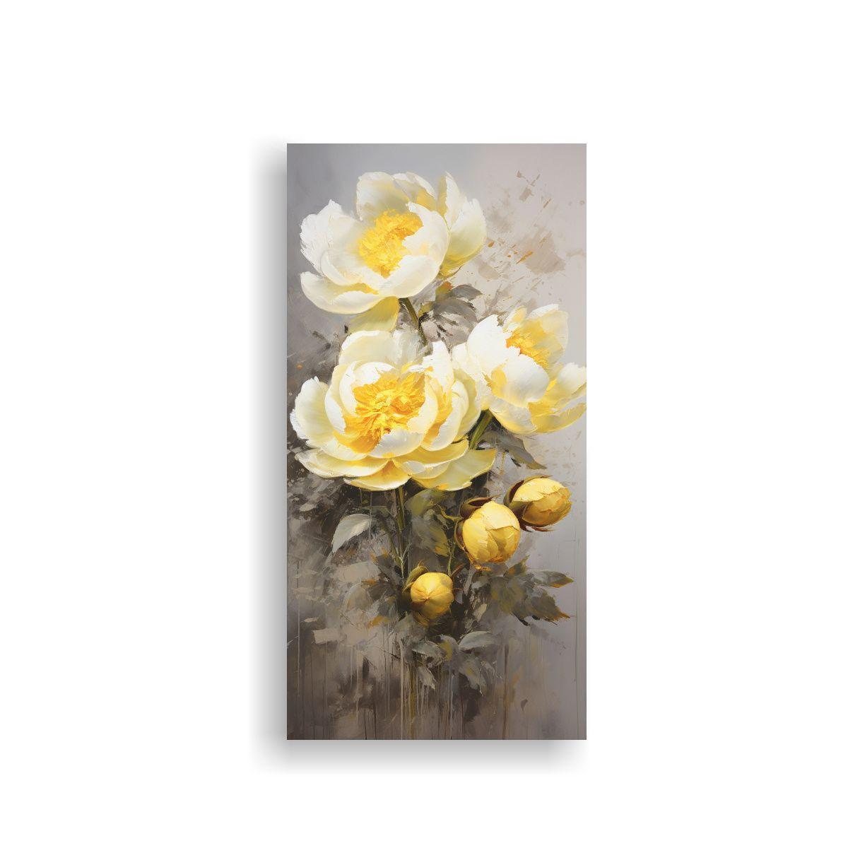 Lienzo Movimiento Motivo Flores Amapolas 80x160cm-0