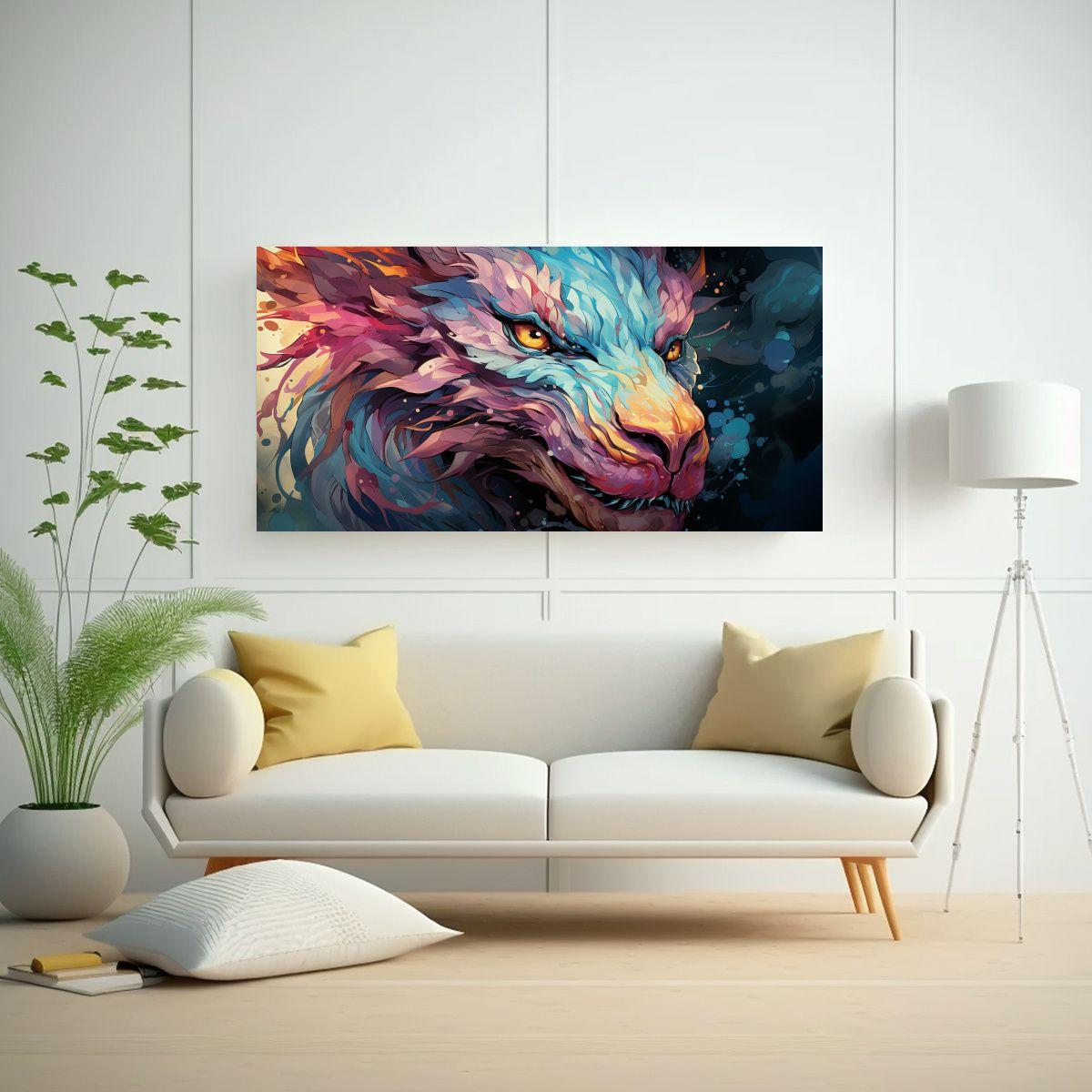 Exposición De Arte Decorativo: Dragón En Colores 40x20cm-2