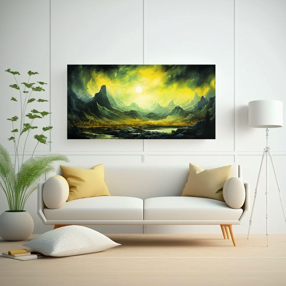 Pintura Abstracta Económica De Arte 100x50cm-2