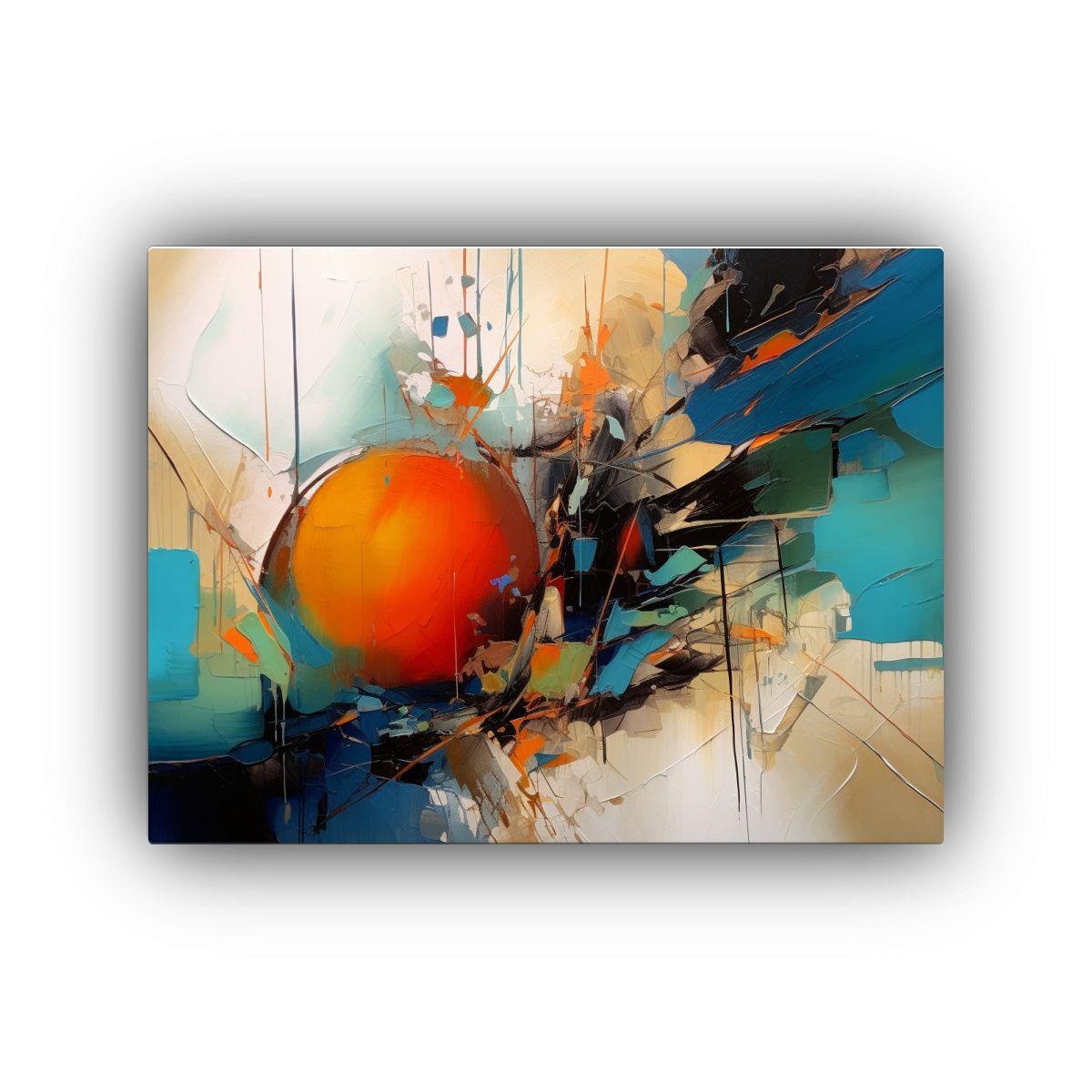 Pinturas Abstractas Con Detalles Intrincados En Lienzo. 75x50cm-0