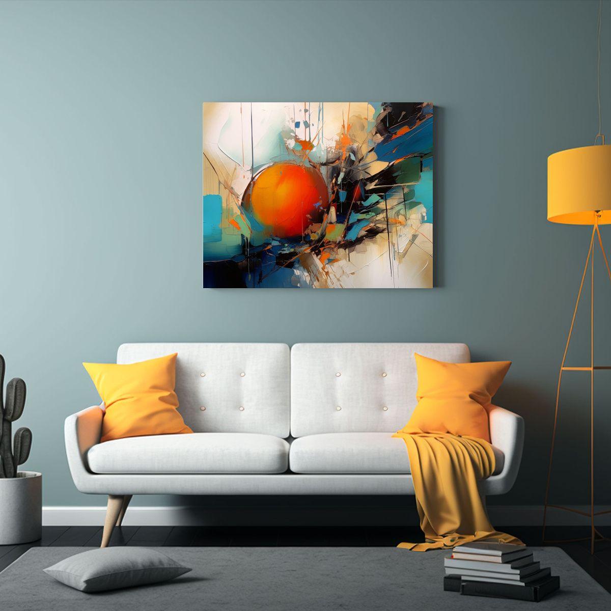 Pinturas Abstractas Con Detalles Intrincados En Lienzo. 75x50cm-2