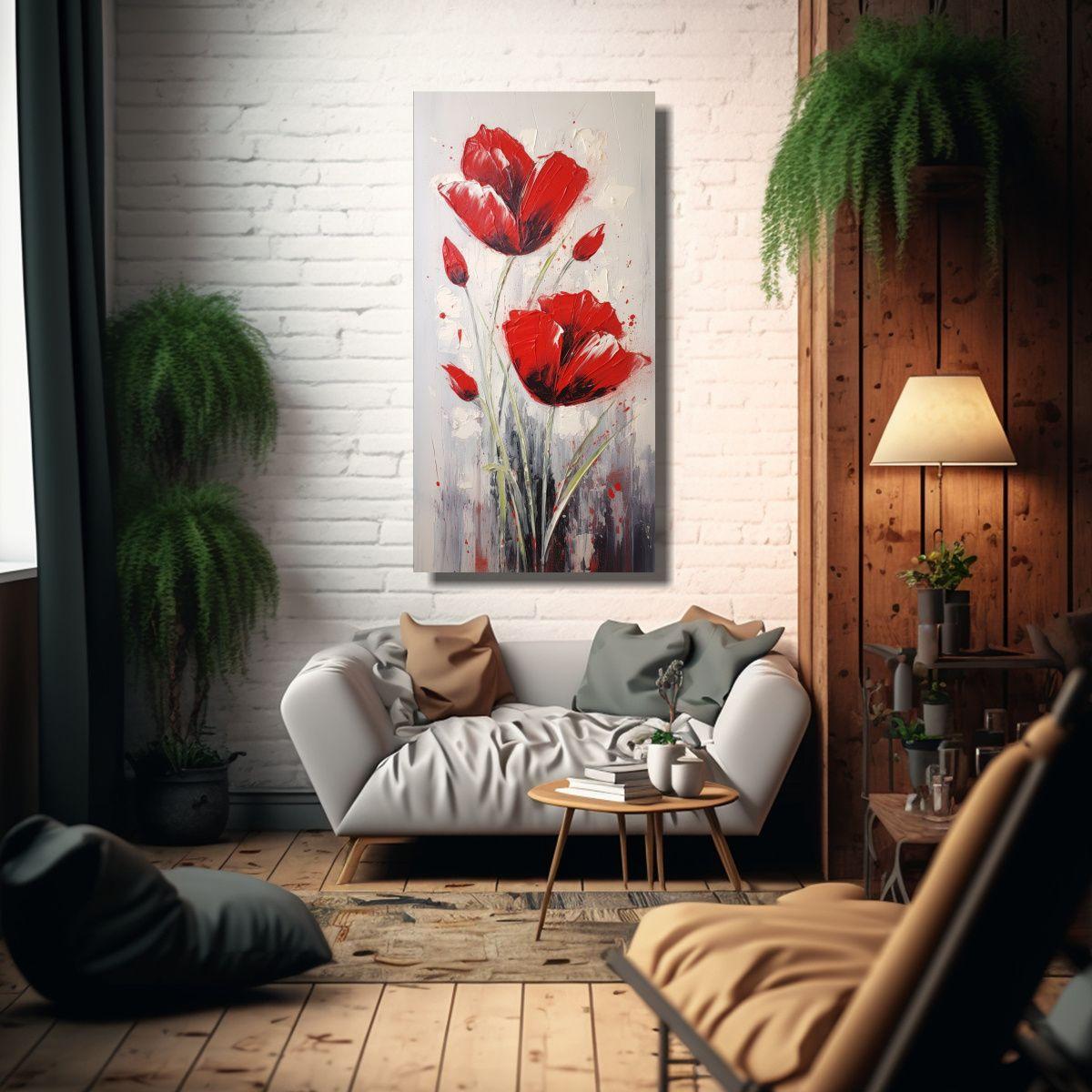 Pintura En Lienzo Estilo Galería De Cuadro 40x80cm-2