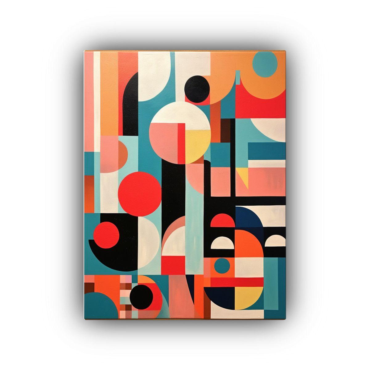 Arte De Pared Abstracto Lúdico Y Caprichoso 30x45cm-0