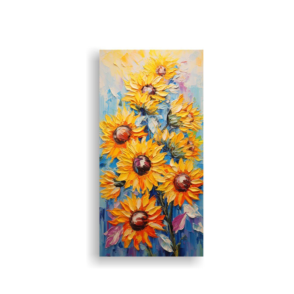 Tela En Bastidor Movimiento Juveniles Con Pintura 20x40cm-0