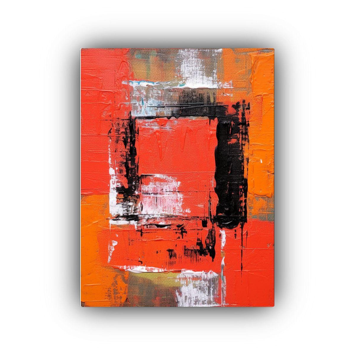 Pintura Abstracta En Lienzo Con Belleza Natural 30x45cm-0