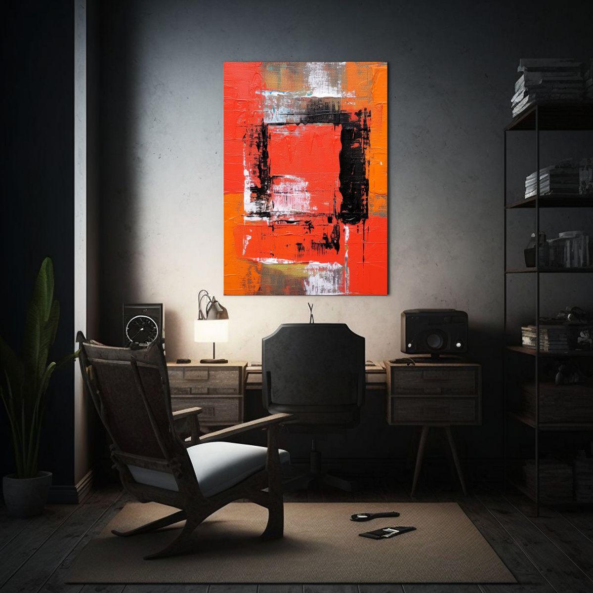 Pintura Abstracta En Lienzo Con Belleza Natural 30x45cm-2