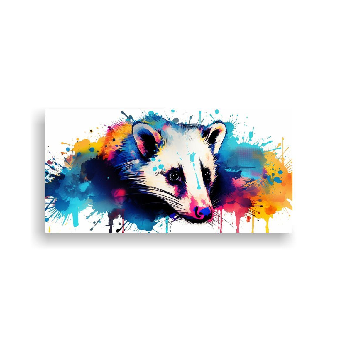 Cuadro Alta Calidad Opossum En Colores Rico Y Zafi 100x50cm-0