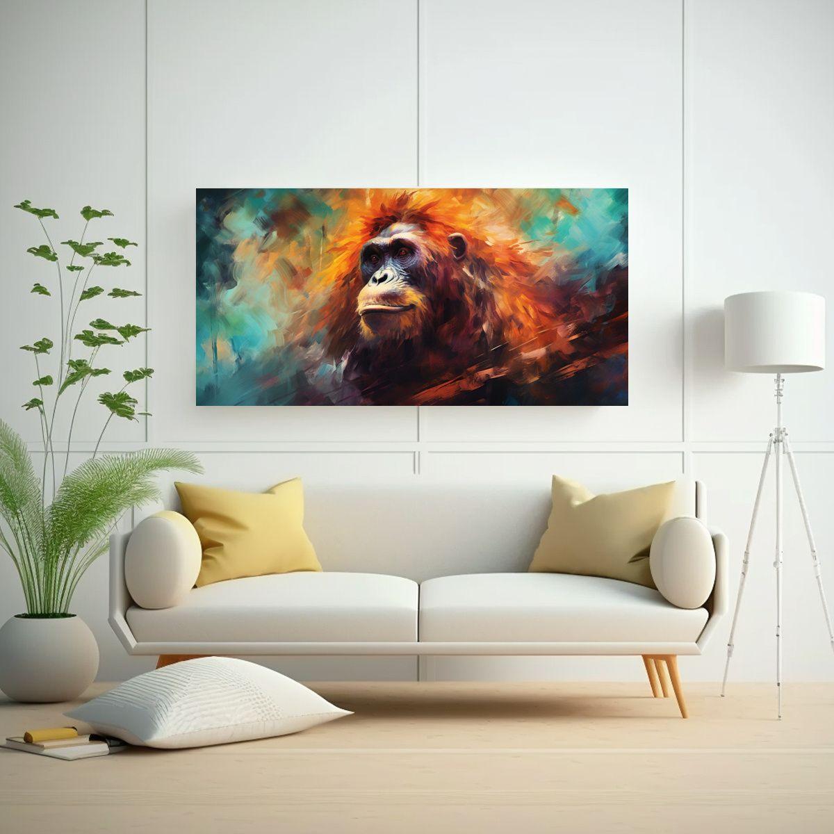 Pintura Al Estilo óleo De Estilo Colorido De Un O 80x40cm-2