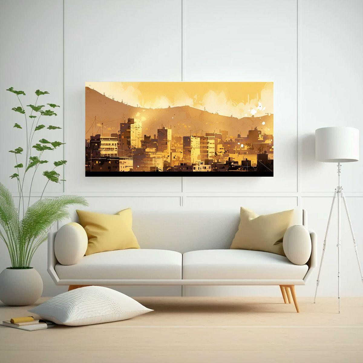 Pinturas Decorativas En Estilo Neonoir En Tonos 160x80cm-2