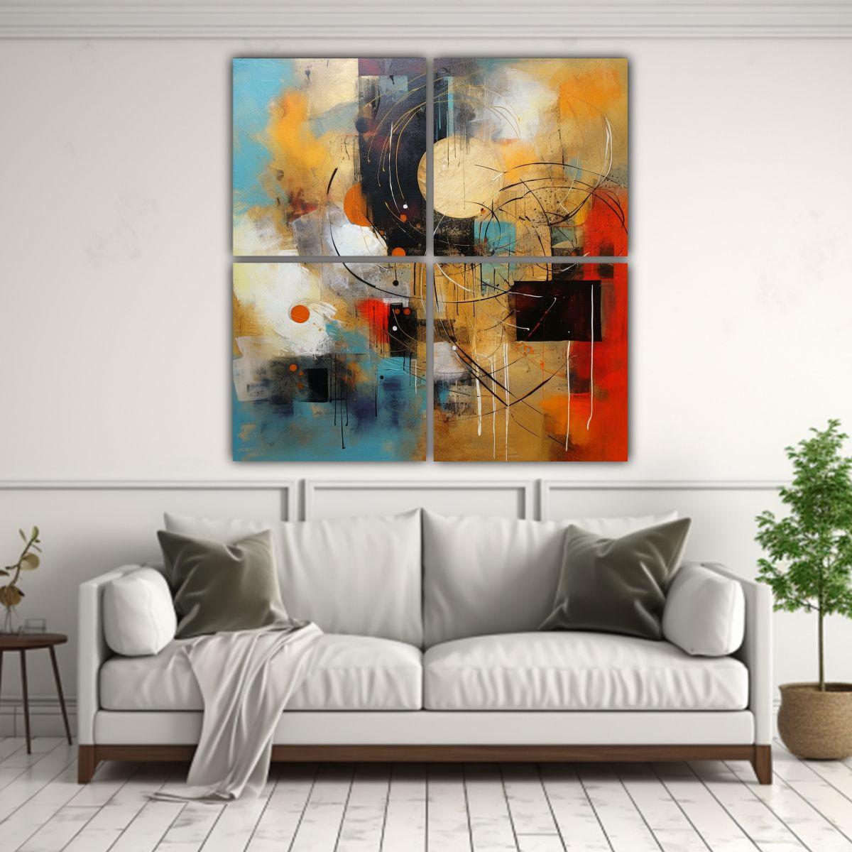 Artes De Pared Minimalistas Tuna Contemparary 160x160 Cm-2