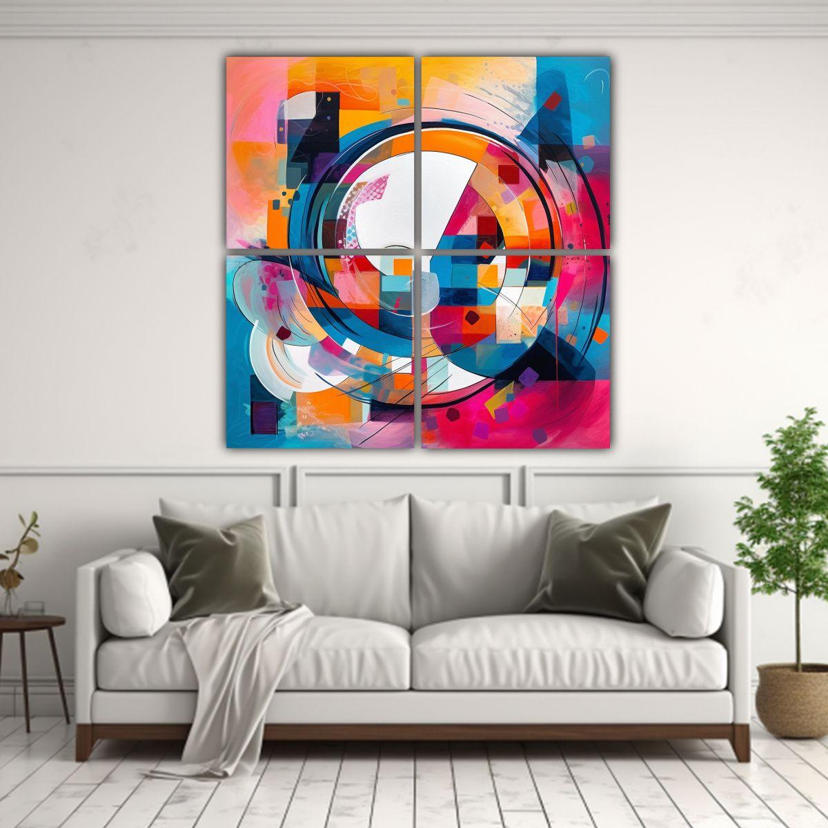 Exposición Cuatro Artes Dibujo: Diseño 200x200 Cm-2