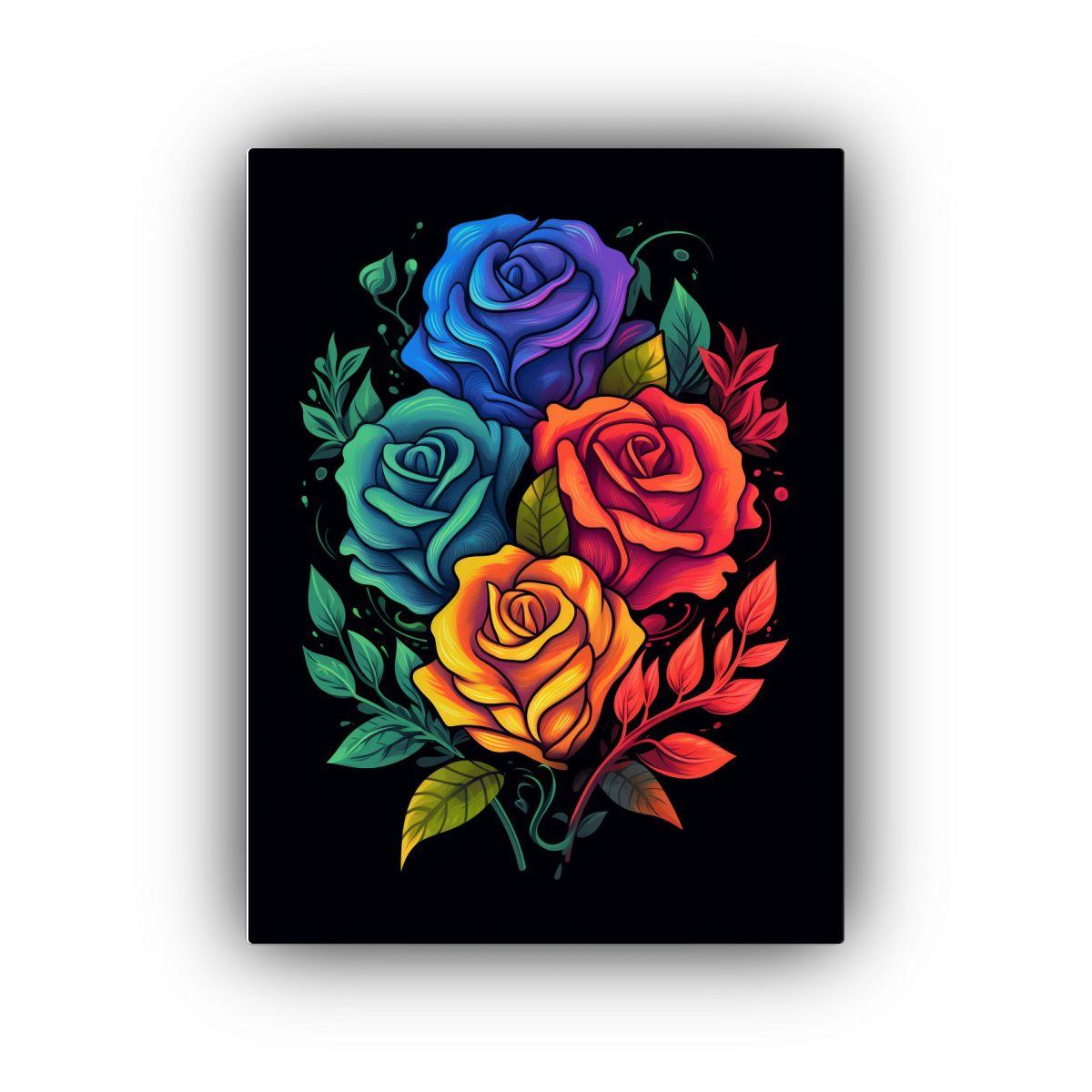 Arte Moderno Armonía Cromática K Diseño 30x45cm-0
