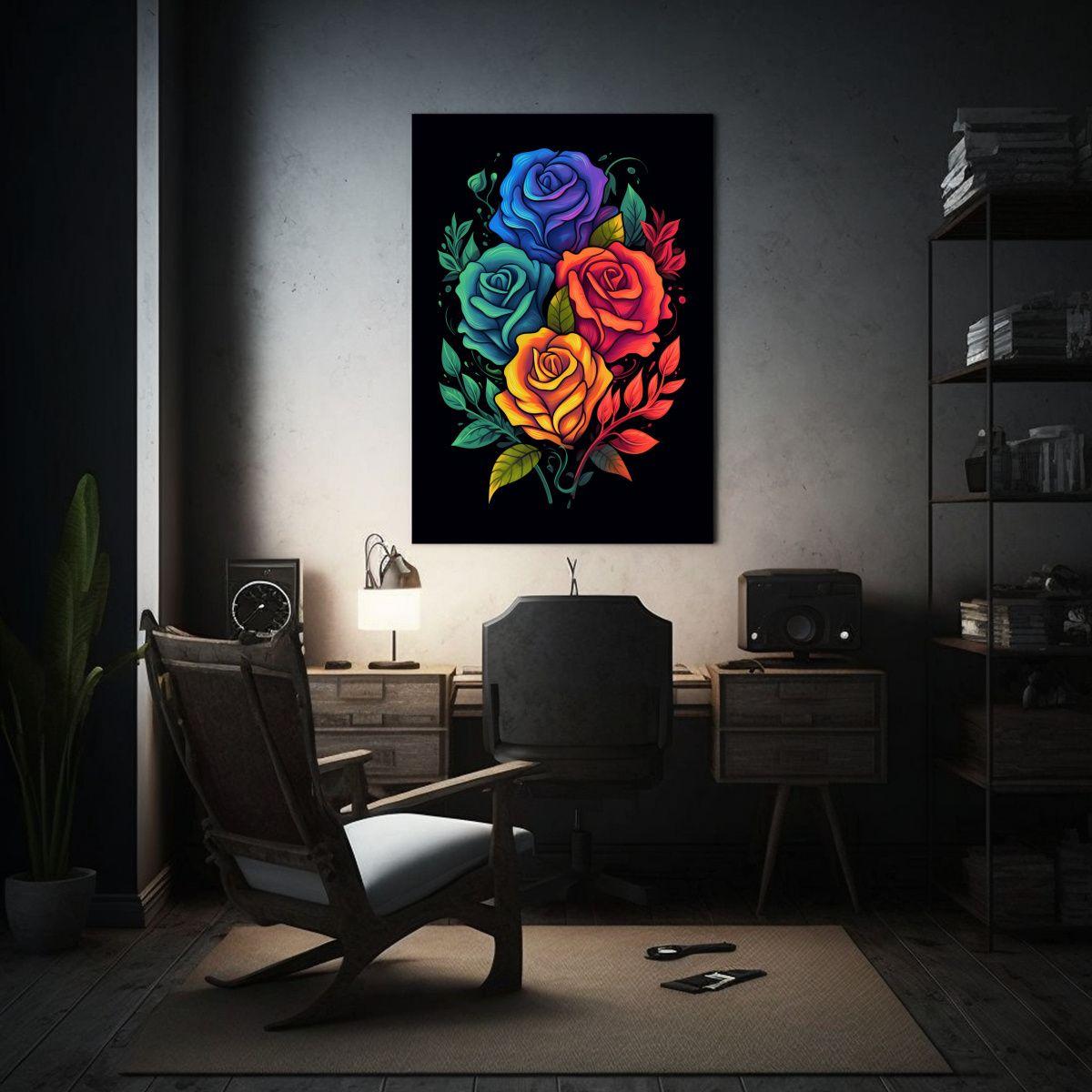 Arte Moderno Armonía Cromática K Diseño 30x45cm-2