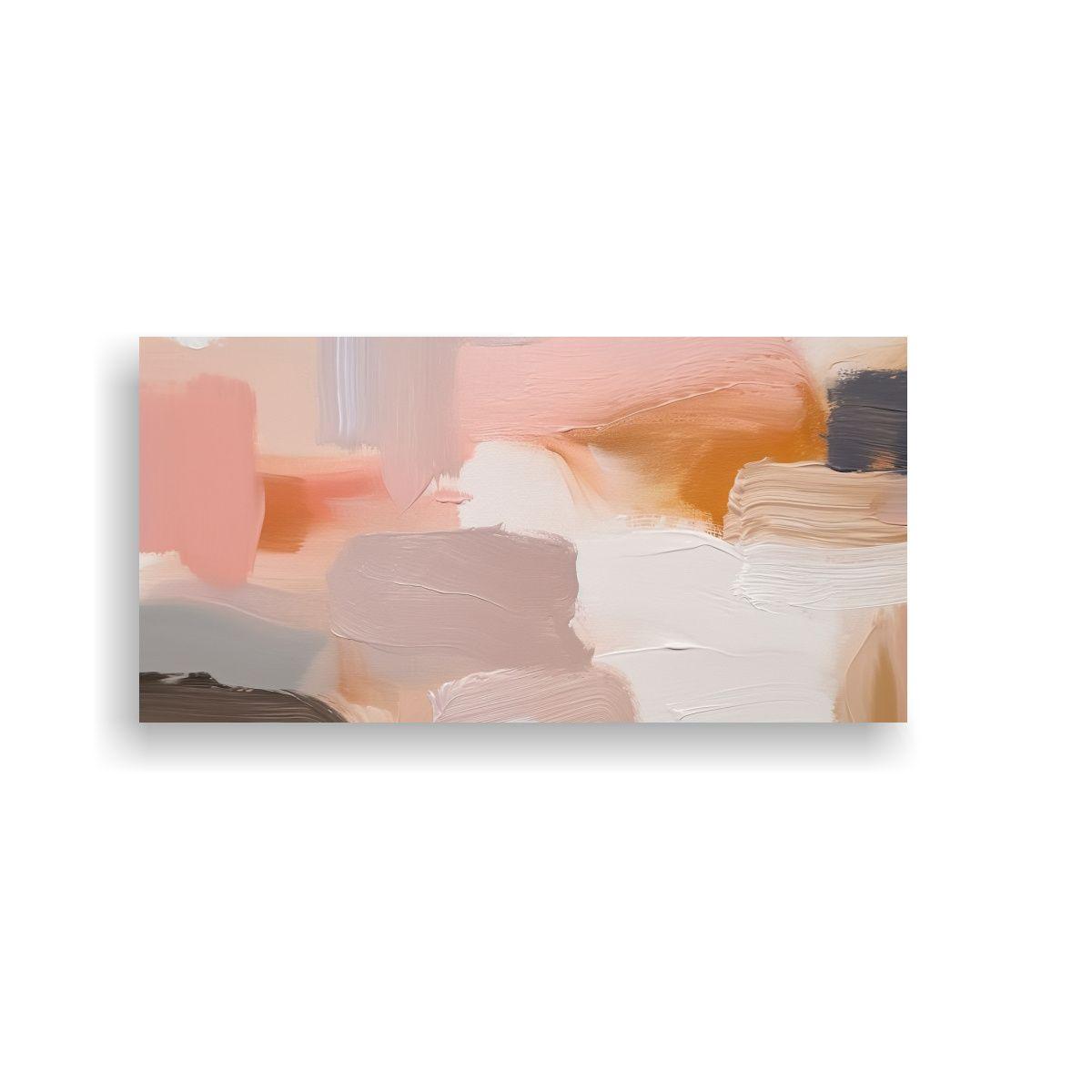 Cuadro Composición Neutros Rosados Taupe: 140x70cm-0